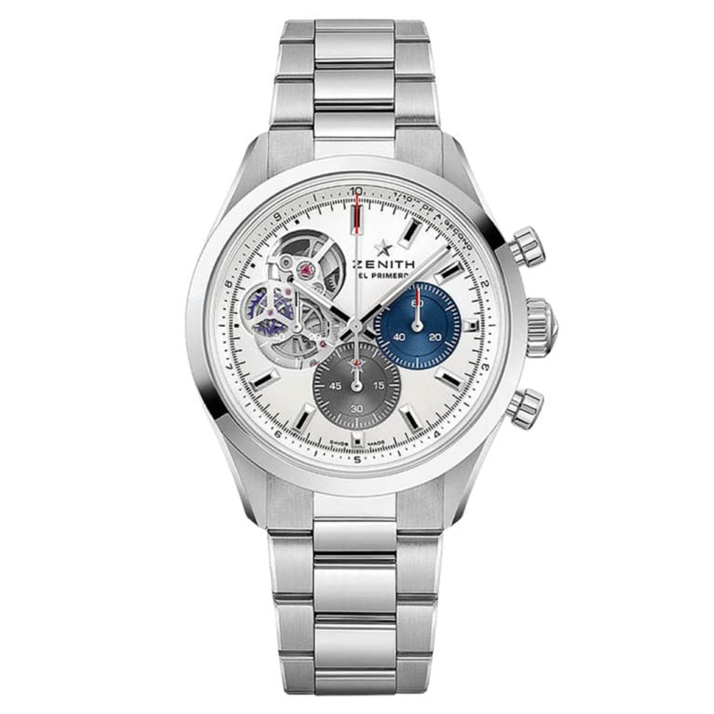 Zenith El Primero Chronomaster 03.3300.3604/69.M3300 (2024) - Zilver wijzerplaat 40mm Staal (1/1)