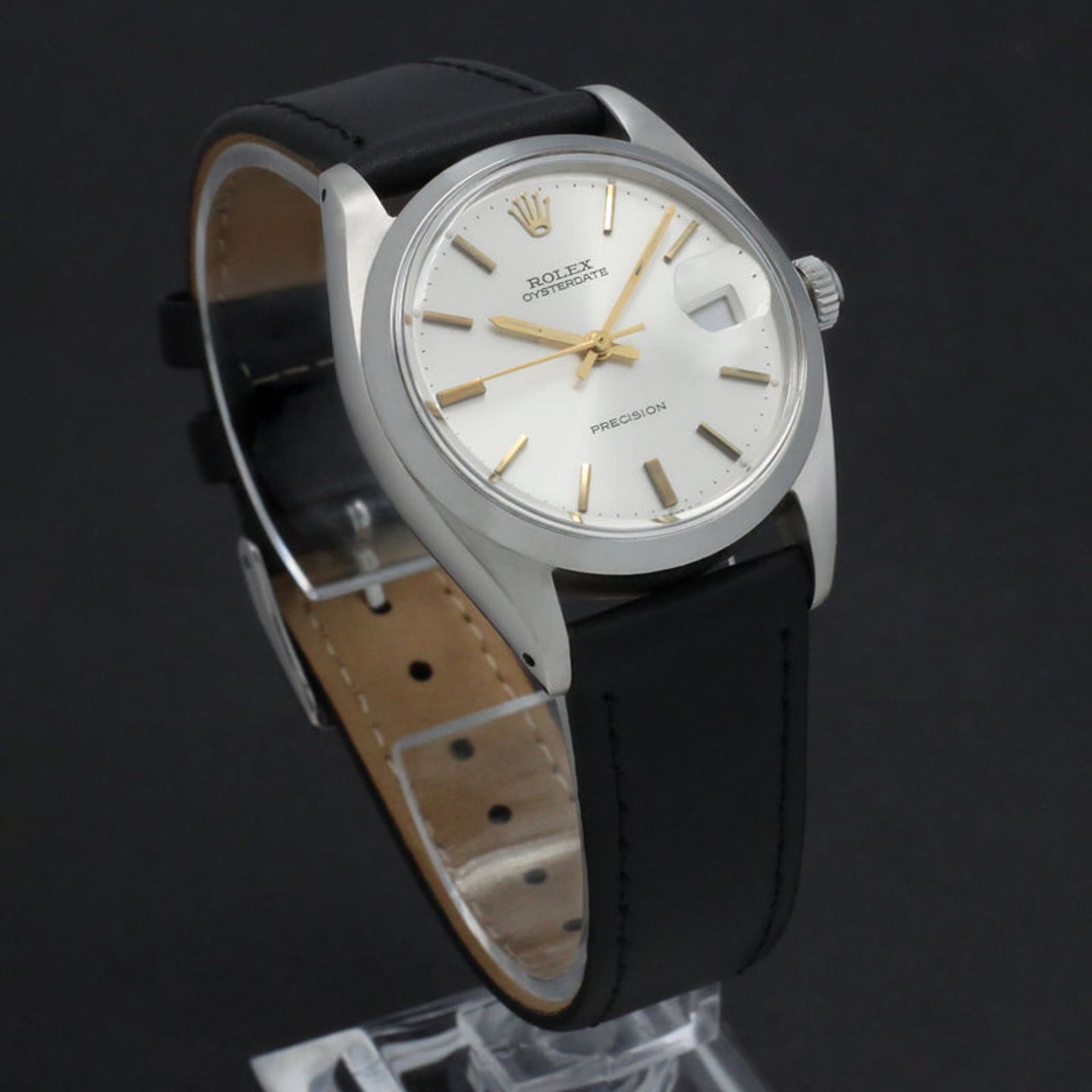 Rolex Oyster Precision 6694 (1972) - Zilver wijzerplaat 34mm Staal (3/7)