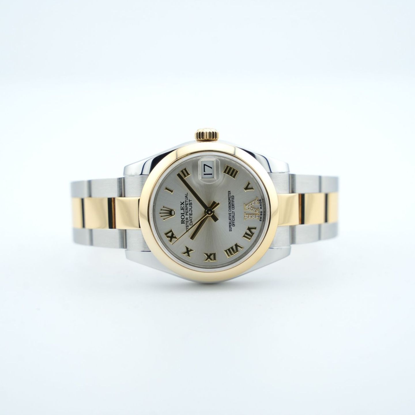 Rolex Datejust 31 178243 (Unknown (random serial)) - Silver dial 31 mm Gold/Steel case (8/8)
