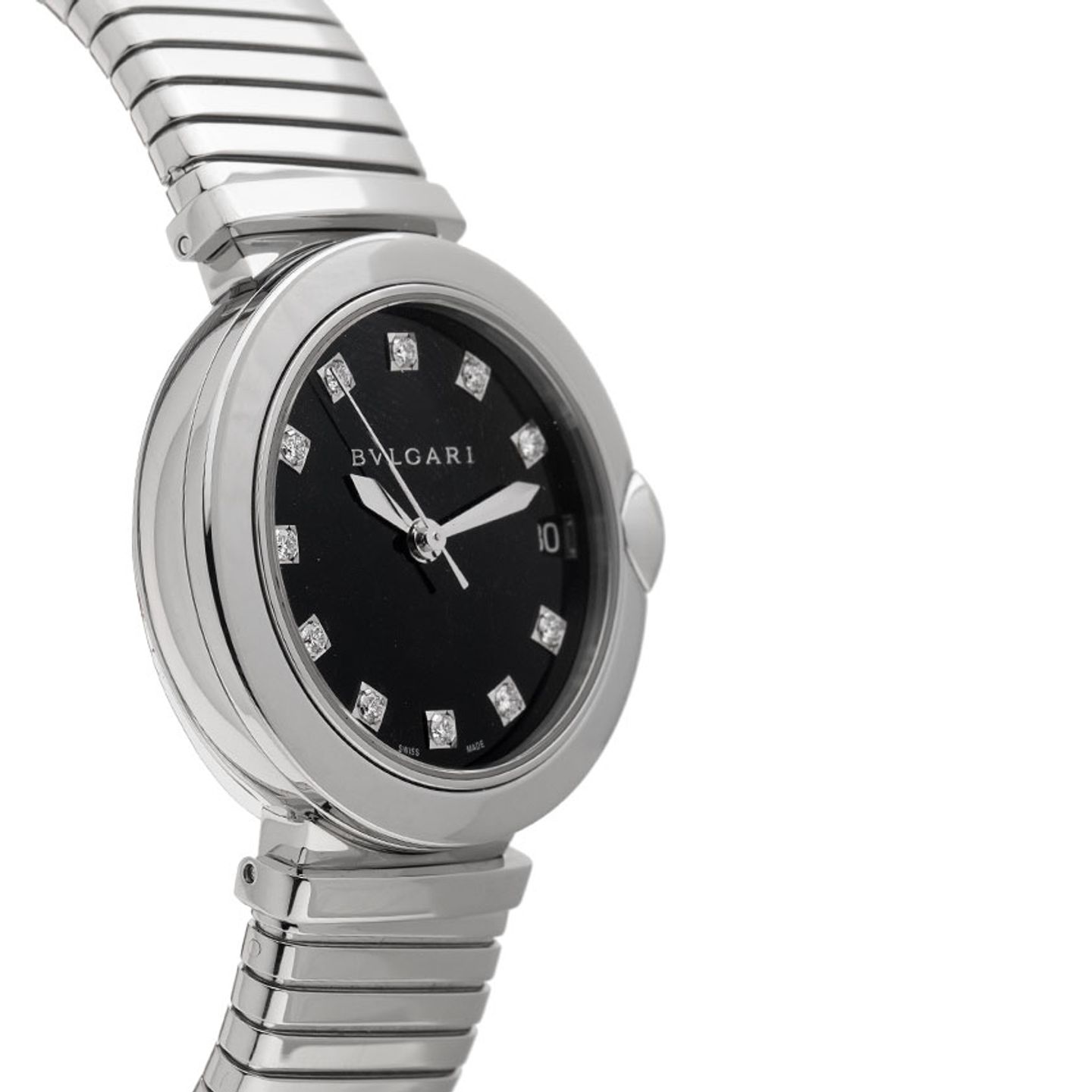 Bulgari Lucea 102953 (2019) - Diamant wijzerplaat 33mm Staal (4/6)