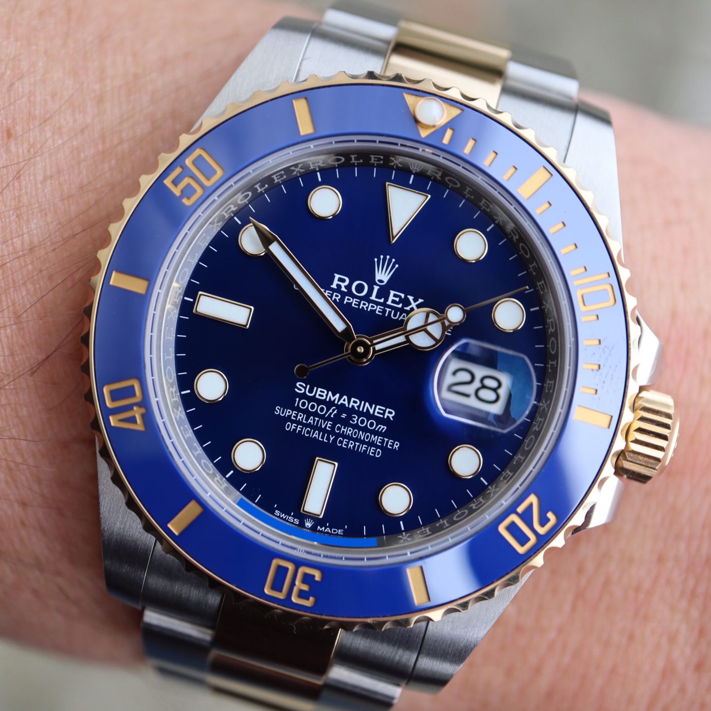 Rolex Submariner Date 126613LB (2022) - Blue dial 41 mm Gold/Steel case (1/8)