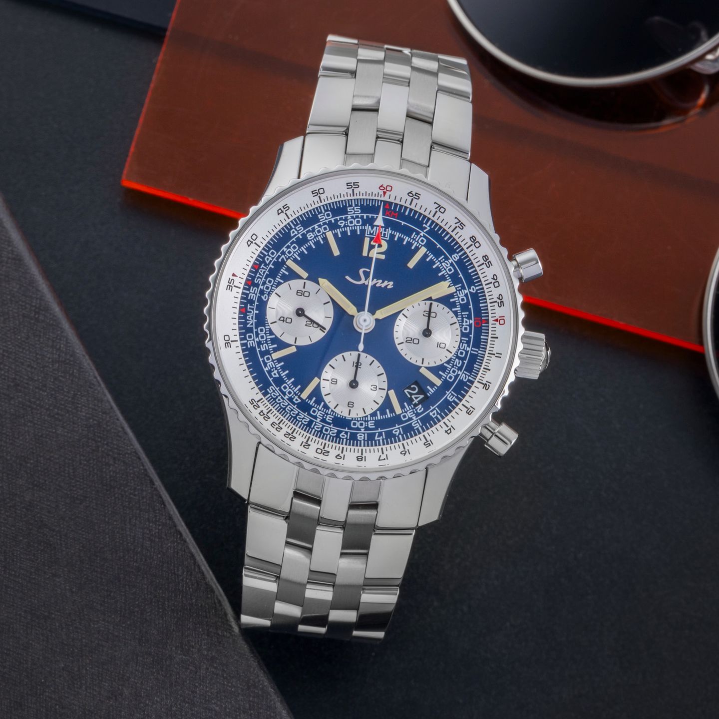 Sinn 903 903.091 (Unknown (random serial)) - Blue dial 41 mm Steel case (1/8)