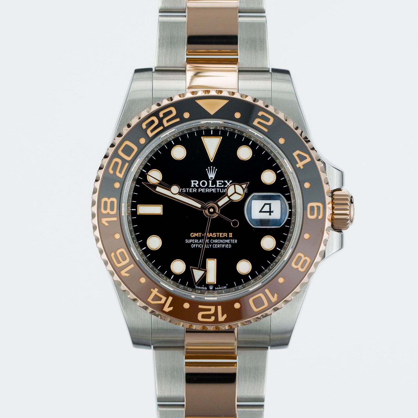 Rolex GMT-Master II 126711CHNR (Onbekend (willekeurig serienummer)) - Zwart wijzerplaat 40mm Goud/Staal (1/7)