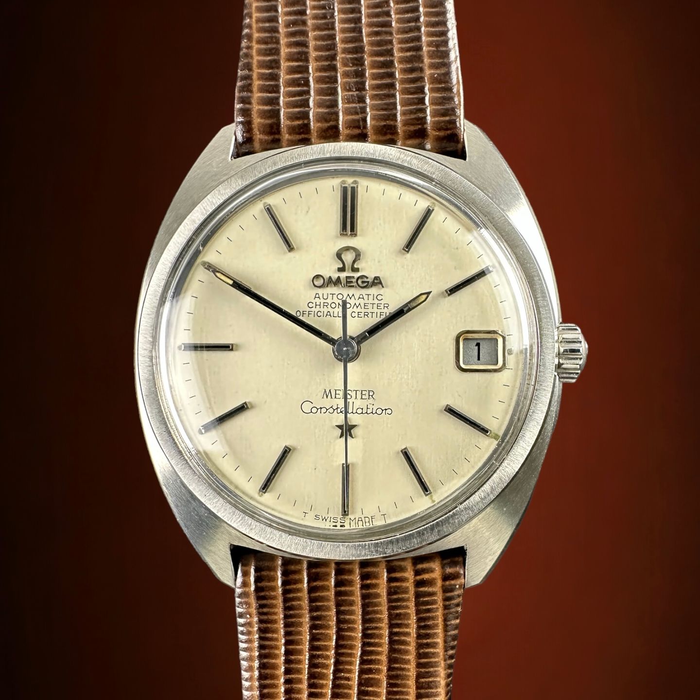 Omega Constellation 168.017 (1968) - White dial 35 mm Steel case (1/8)