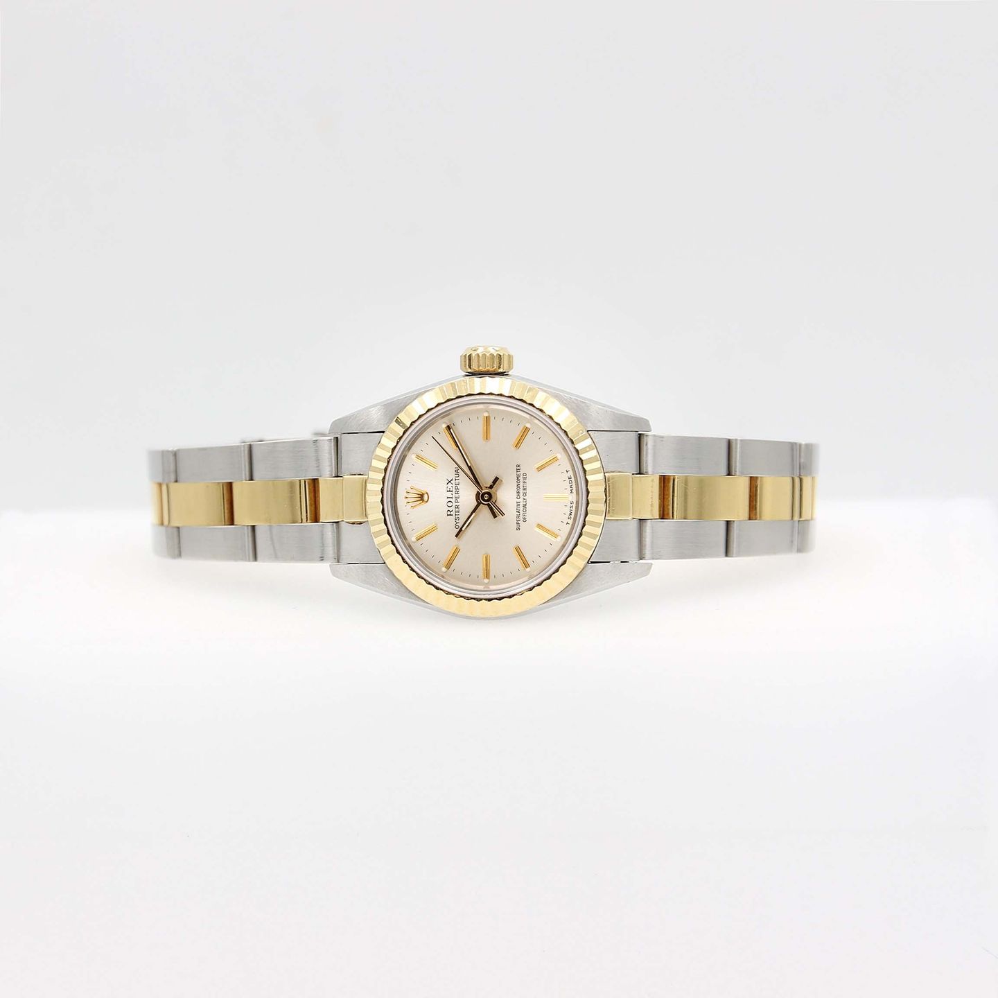 Rolex Oyster Perpetual 67193 (Onbekend (willekeurig serienummer)) - 26mm Goud/Staal (4/7)