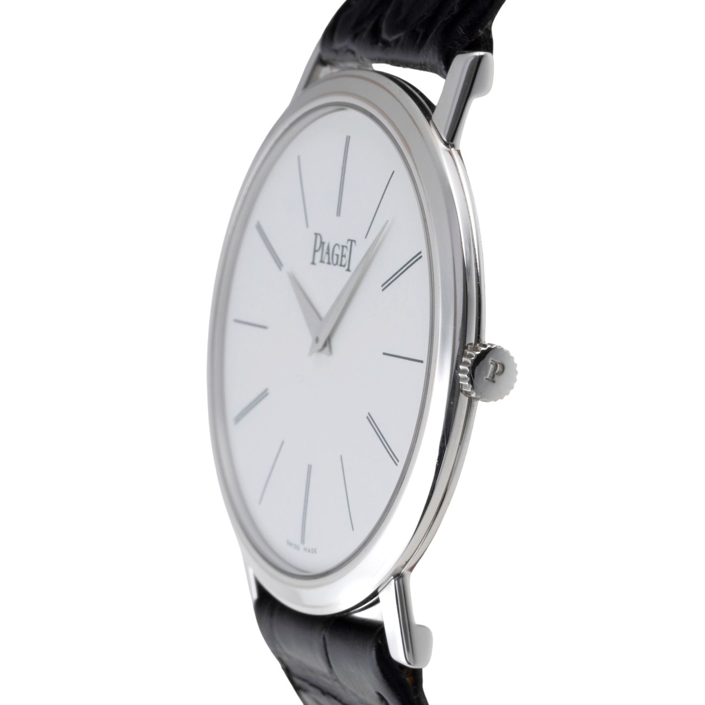 Piaget Altiplano P10174 (2000) - Zilver wijzerplaat 38mm Witgoud (6/8)