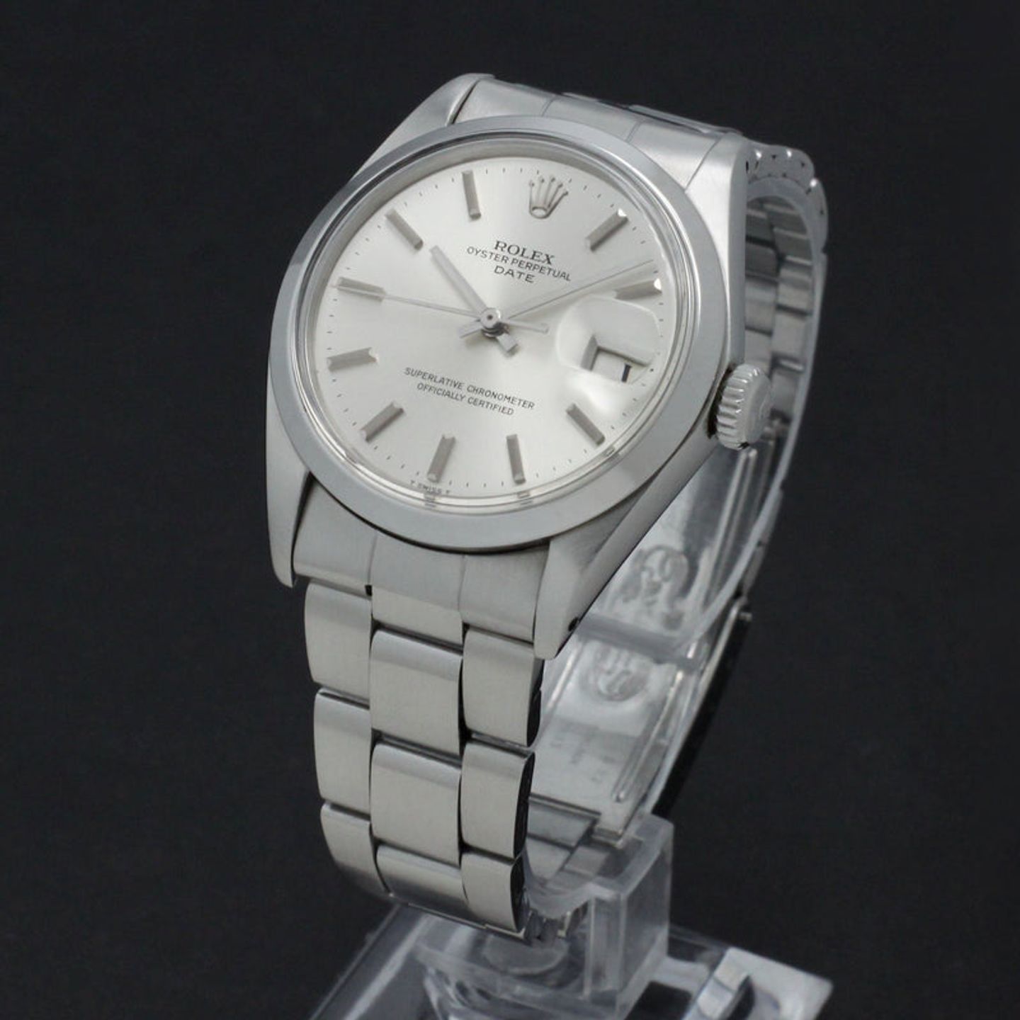 Rolex Oyster Perpetual Date 1500 (1971) - Silver dial 34 mm Steel case (2/7)