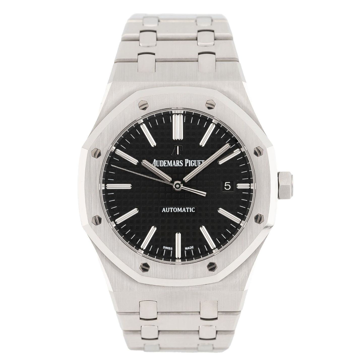 Audemars Piguet Royal Oak Selfwinding 15400ST.OO.1220ST.01 (2014) - Black dial 41 mm Steel case (1/5)