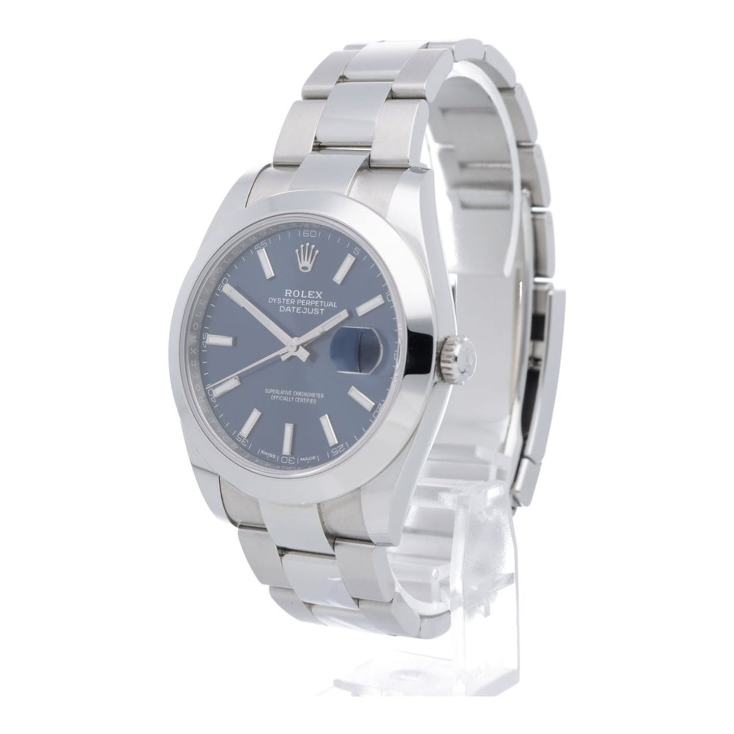 Rolex Datejust 41 126300 (2020) - Blue dial 41 mm Steel case (2/7)
