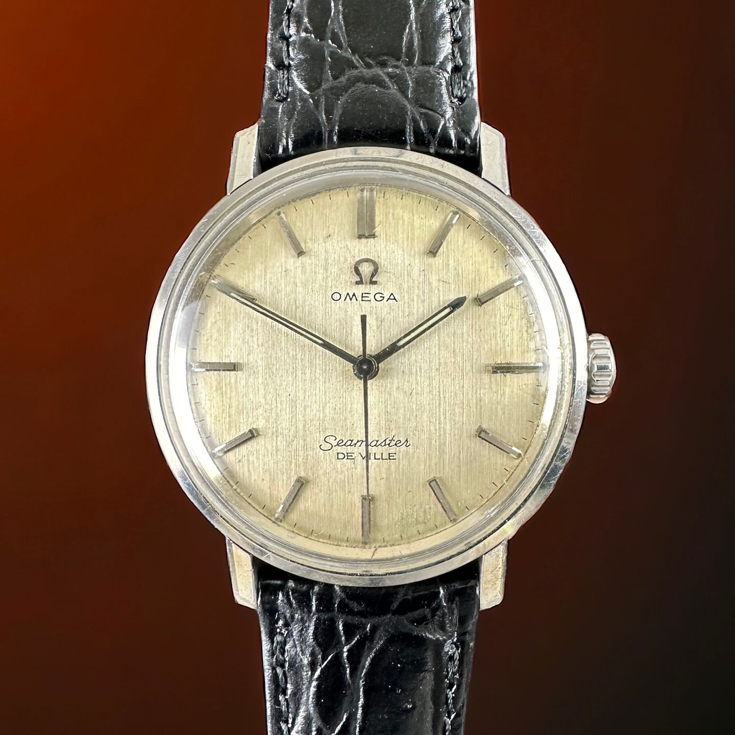 Omega Seamaster 14915 (1962) - Wit wijzerplaat 34mm Staal (1/8)