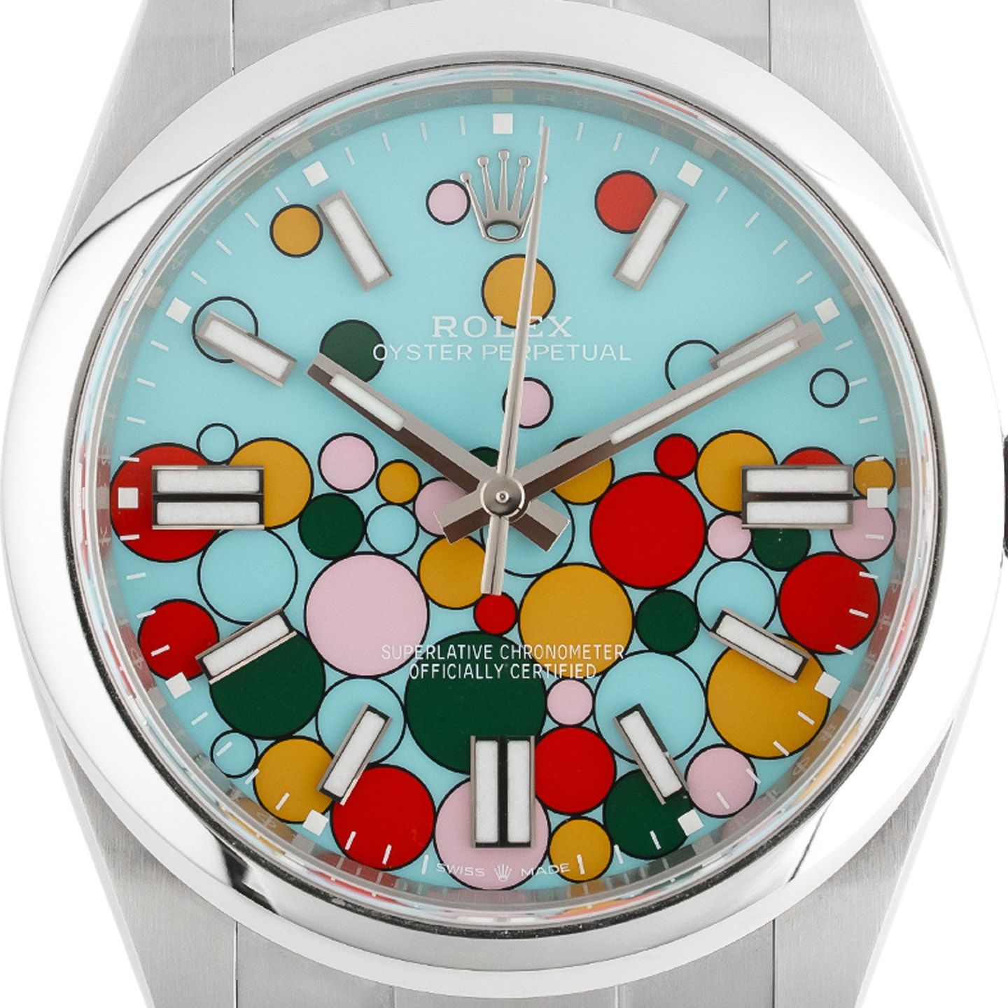 Rolex Oyster Perpetual 41 124300 (2024) - Turquoise dial 41 mm Steel case (2/7)