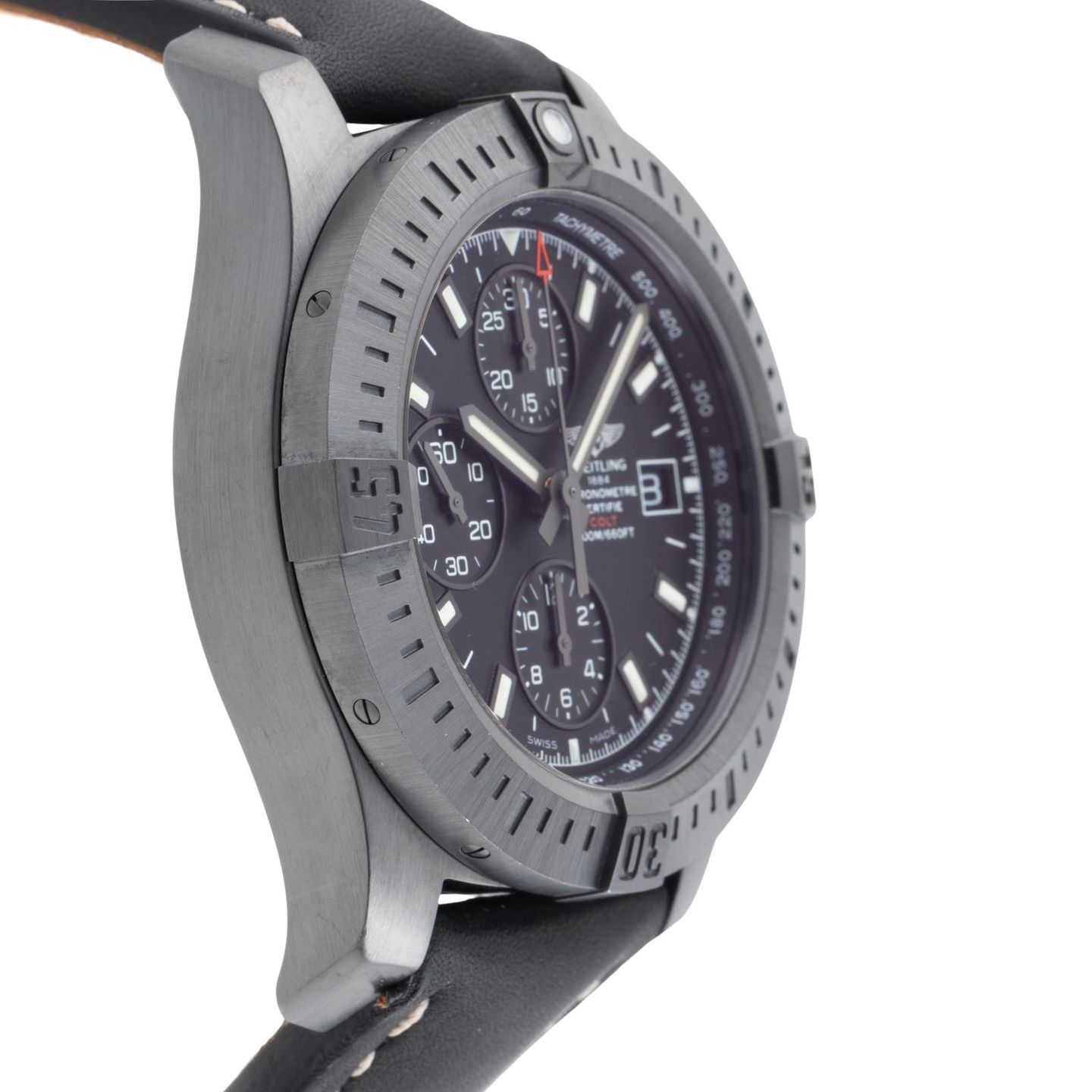 Breitling Colt Chronograph Automatic M1338810/BF01 (Onbekend (willekeurig serienummer)) - Zwart wijzerplaat 44mm Staal (7/8)