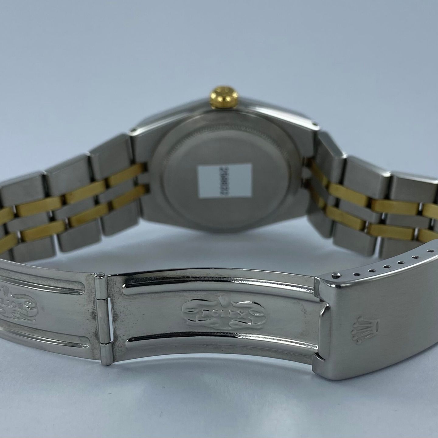 Rolex Datejust Oysterquartz 17013 (1978) - Champagne dial 36 mm Gold/Steel case (6/6)