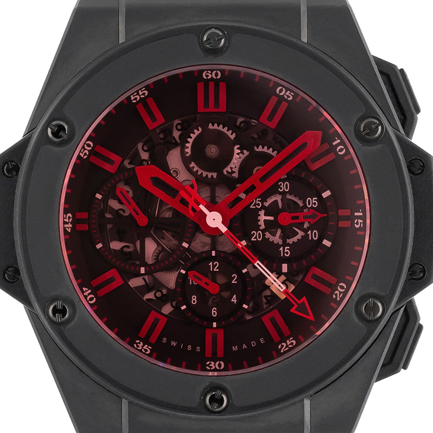Hublot King Power 710.CI.1190.NR.CG011 (Unknown (random serial)) - Red dial 48 mm Titanium case (2/5)