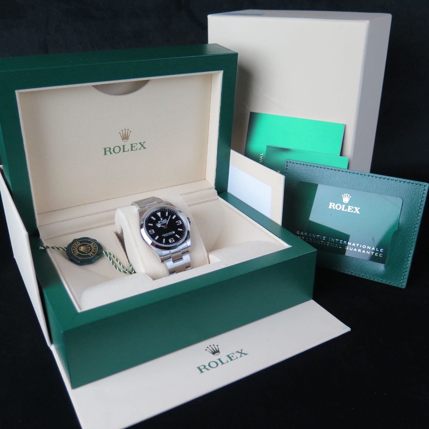 Rolex Explorer 124270 (2021) - Zwart wijzerplaat 36mm Staal (8/8)