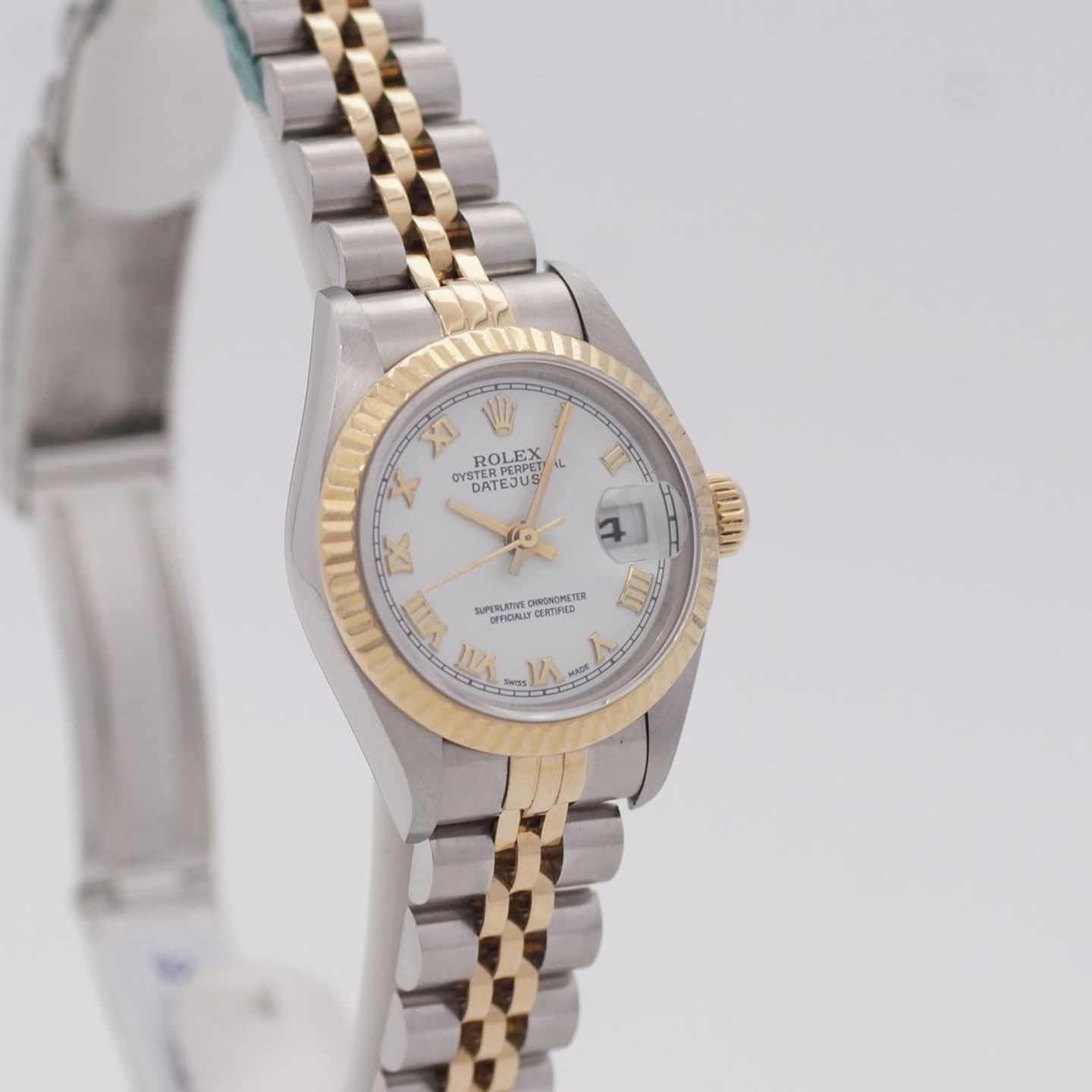 Rolex Lady-Datejust 79173 (2001) - White dial 26 mm Gold/Steel case (4/8)