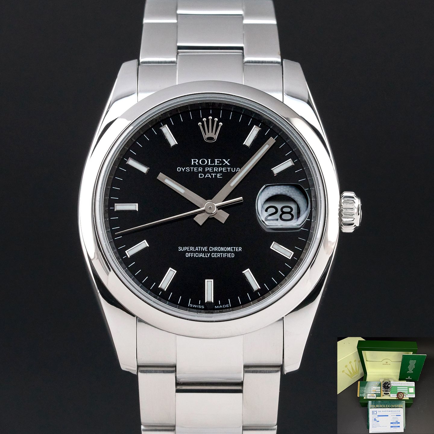 Rolex Oyster Perpetual Date 115200 - (1/8)
