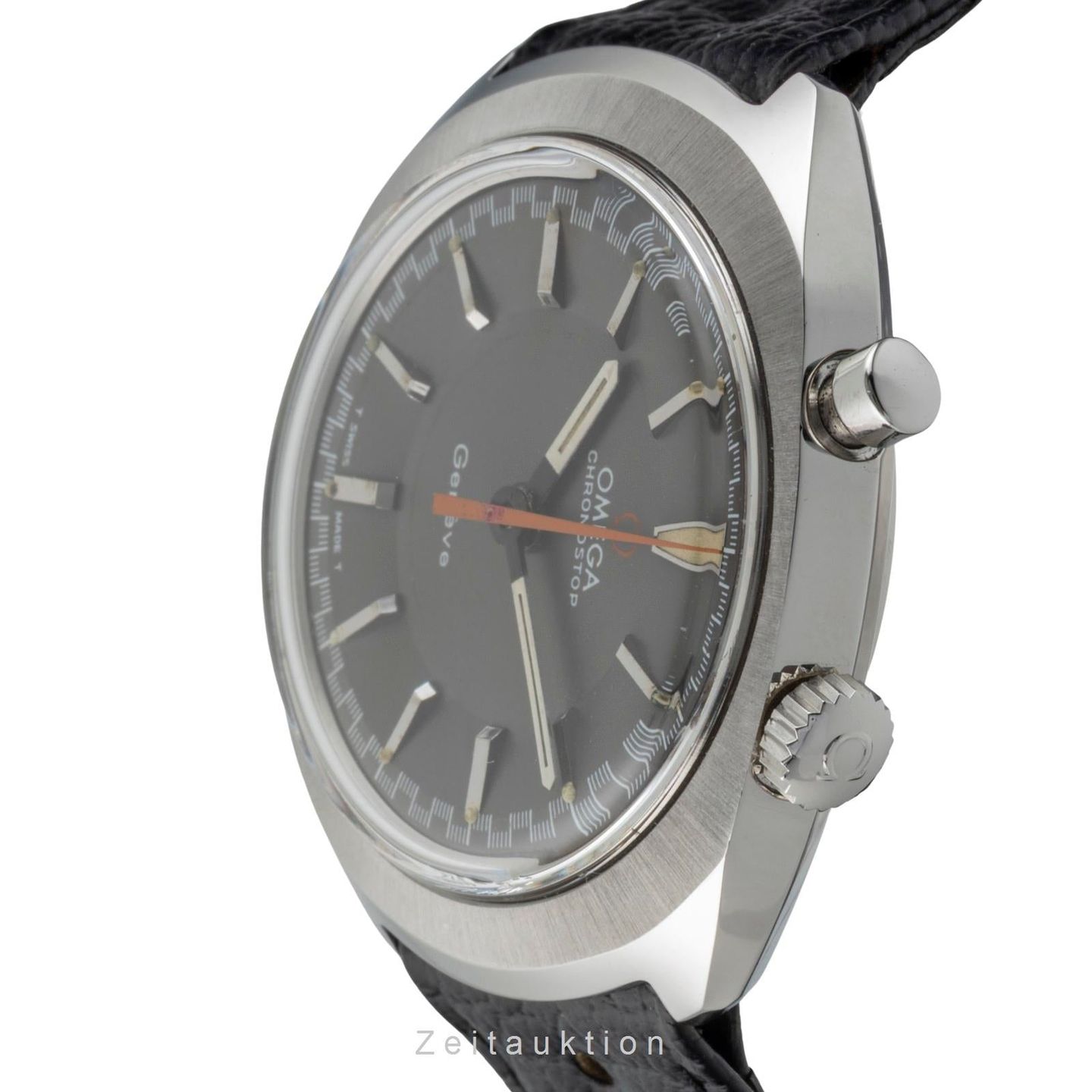 Omega Genève 145.01 (1968) - Grijs wijzerplaat 35mm Staal (5/8)