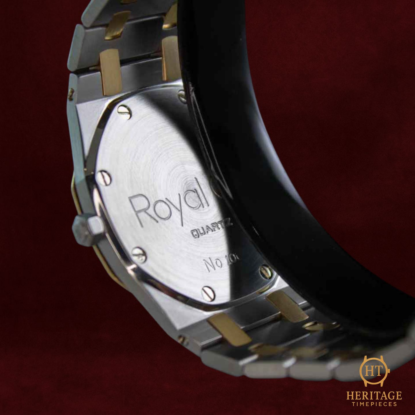 Audemars Piguet Royal Oak Lady 56175 (Unknown (random serial)) - Grey dial 33 mm Gold/Steel case (6/8)