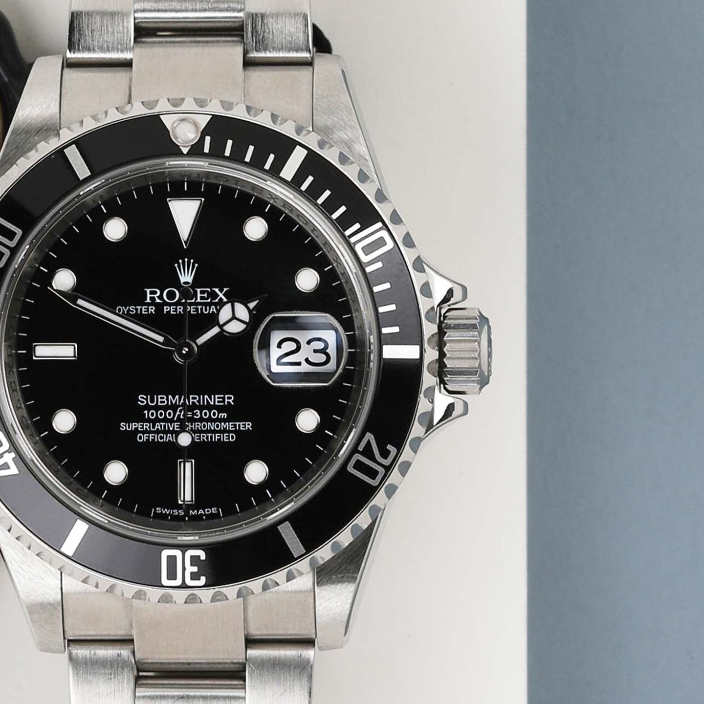 Rolex Submariner Date 16610 (2010) - Black dial 40 mm Steel case (5/8)