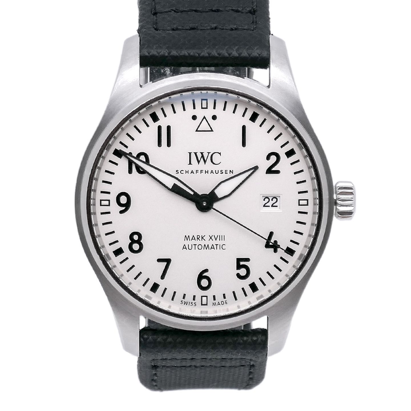 IWC Pilot Mark IW327002 (2018) - Zilver wijzerplaat 40mm Staal (1/6)