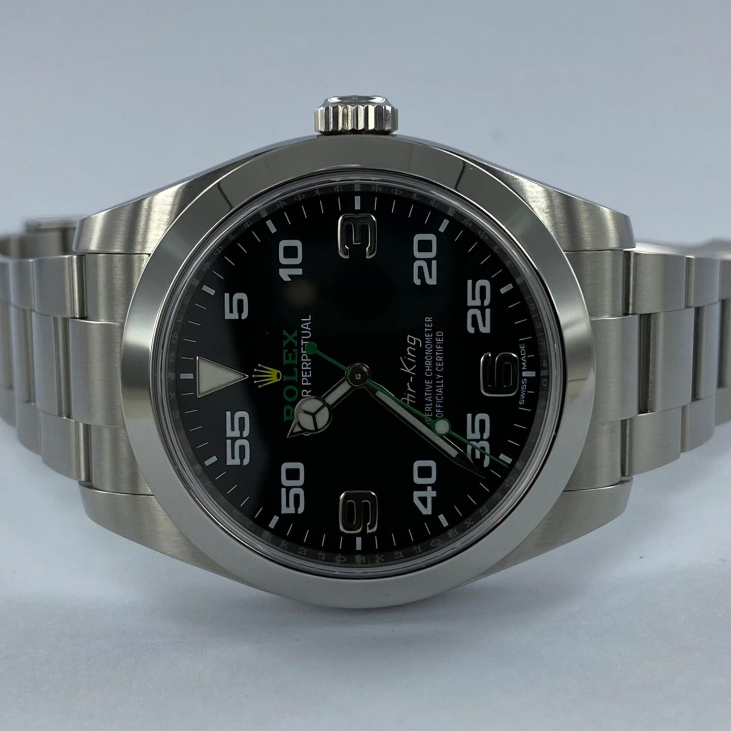 Rolex Air-King 116900 (2019) - Zwart wijzerplaat 40mm Staal (1/6)