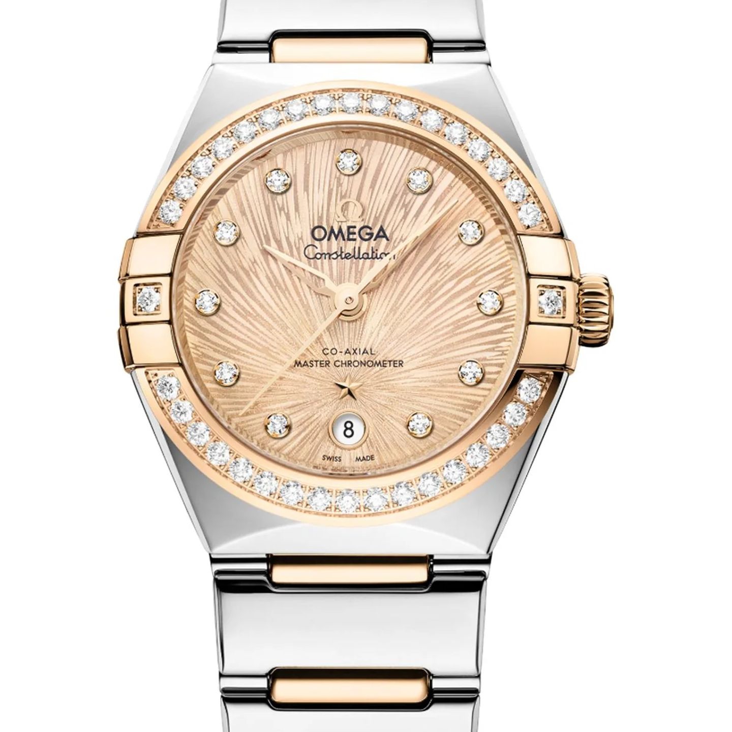 Omega Constellation 131.25.29.20.58.002 (2026) - Yellow dial 29 mm Gold/Steel case (1/1)