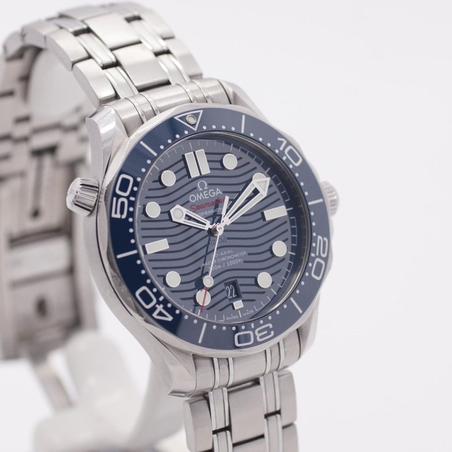 Omega Seamaster Diver 300 M 210.30.42.20.03.001 (2023) - Blauw wijzerplaat 42mm Staal (3/8)