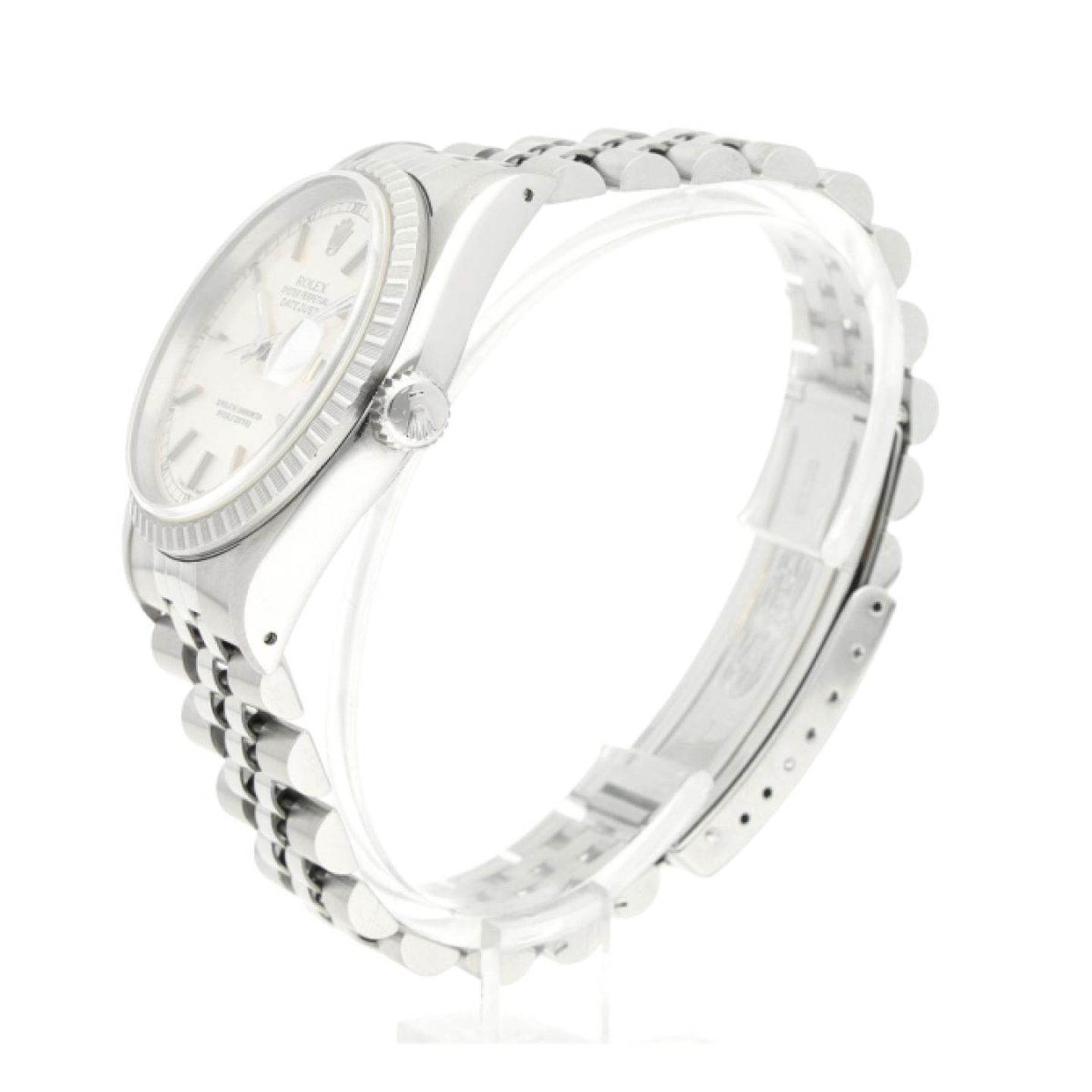 Rolex Datejust 36 16220 (1992) - Silver dial 36 mm Steel case (5/8)