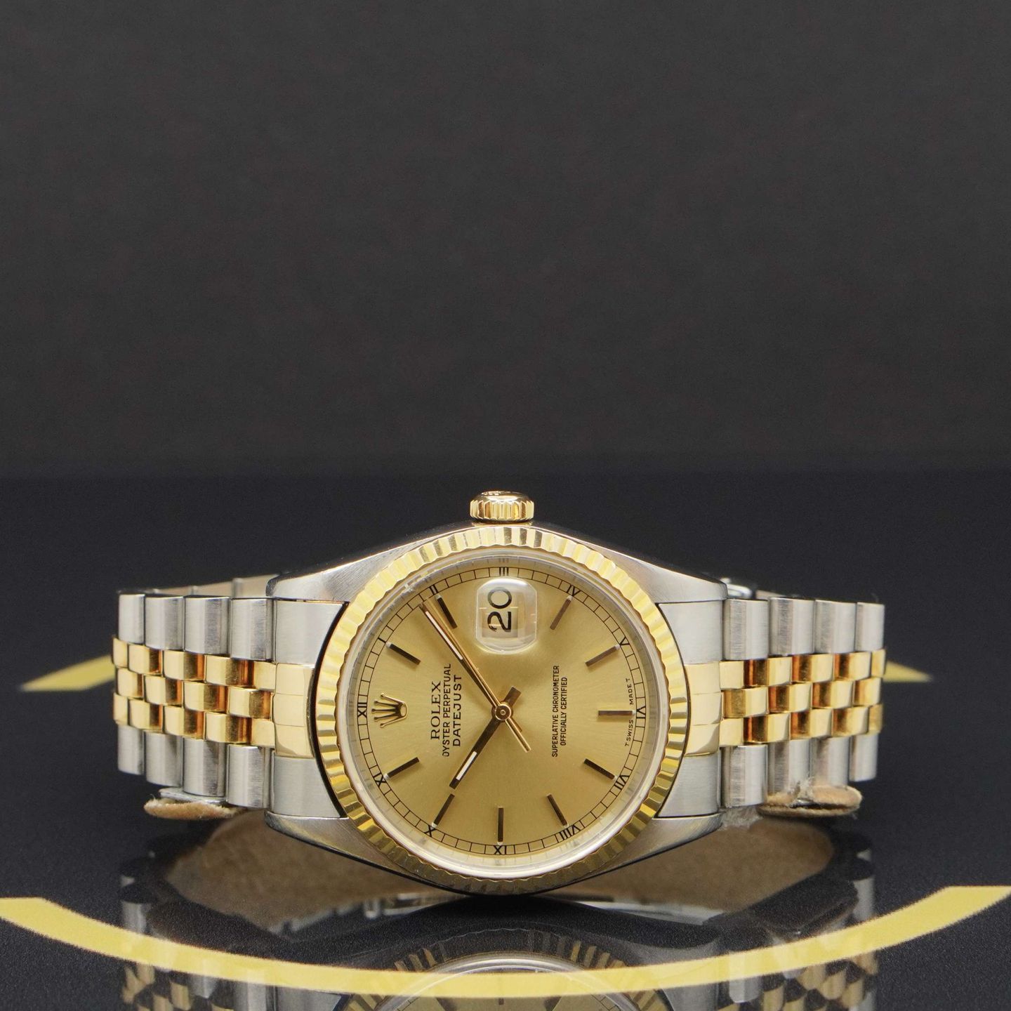 Rolex Datejust 36 16233 (1995) - Goud wijzerplaat 36mm Goud/Staal (4/6)