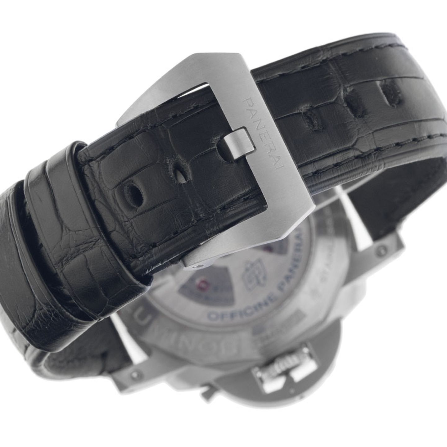 Panerai Luminor 1950 PAM01360 (2025) - Zwart wijzerplaat 44mm Staal (7/7)