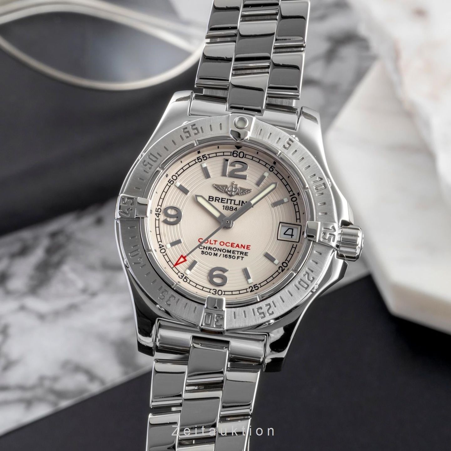Breitling Colt Oceane A77380 (2006) - White dial 33 mm Steel case (1/8)