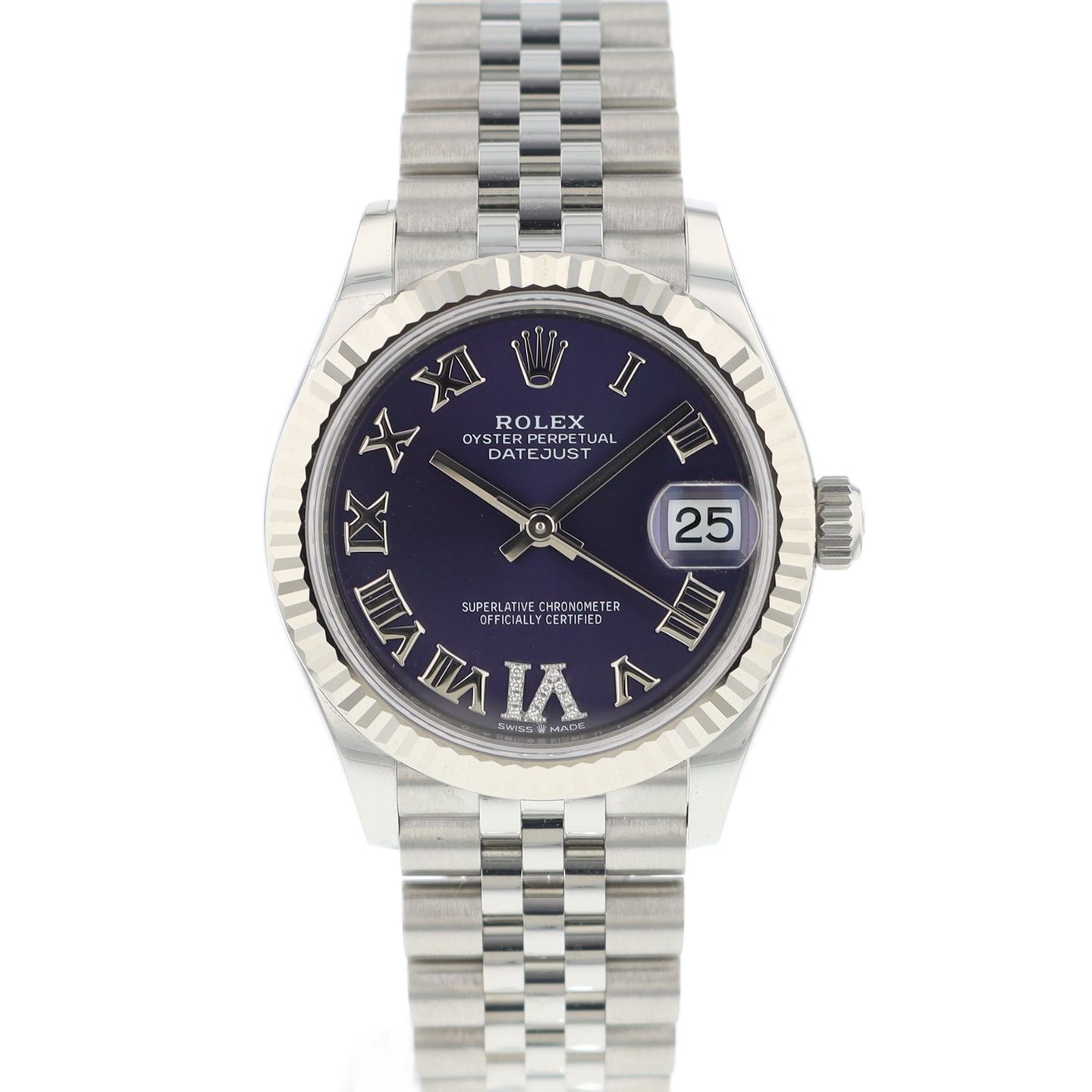 Rolex Datejust 31 278274 (2024) - Paars wijzerplaat 31mm Staal (1/6)