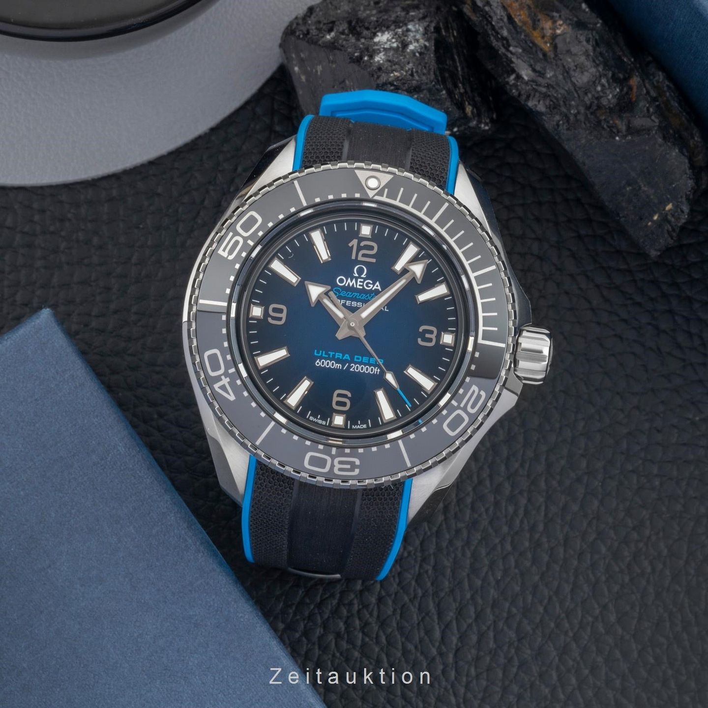 Omega Seamaster Planet Ocean 215.32.46.21.03.001 (Onbekend (willekeurig serienummer)) - Blauw wijzerplaat 46mm Staal (3/8)