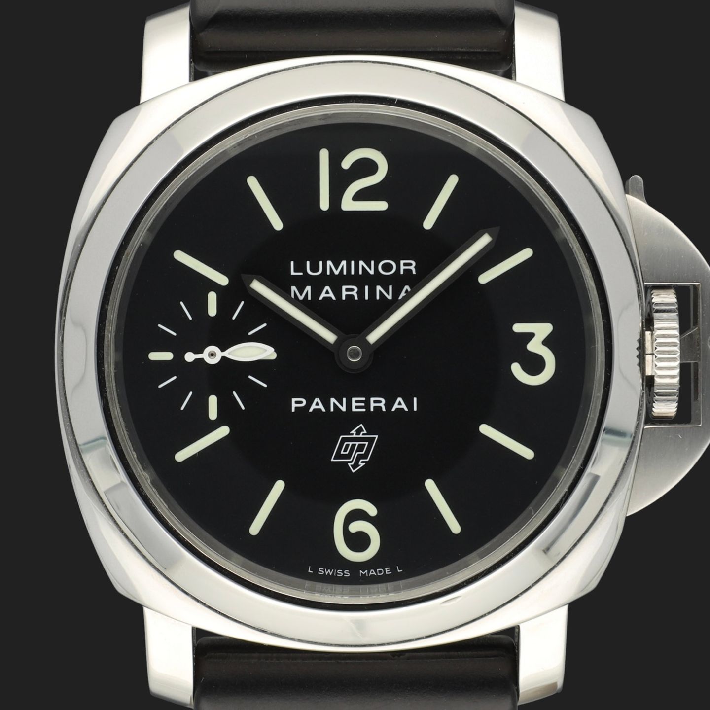 Panerai Luminor Marina PAM01005 (2016) - Zwart wijzerplaat 44mm Staal (2/8)