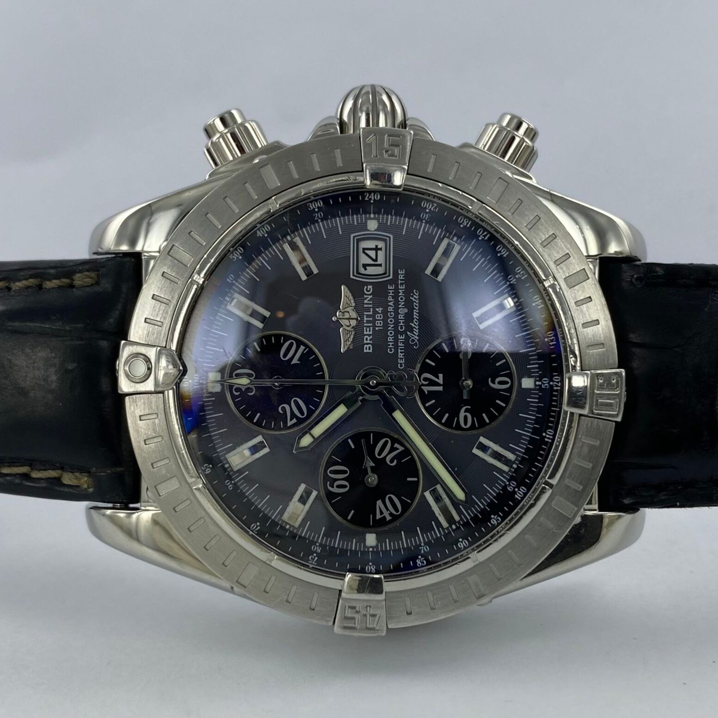 Breitling Crosswind Racing B13355 (Unknown (random serial)) - Black dial 43 mm Steel case (1/5)