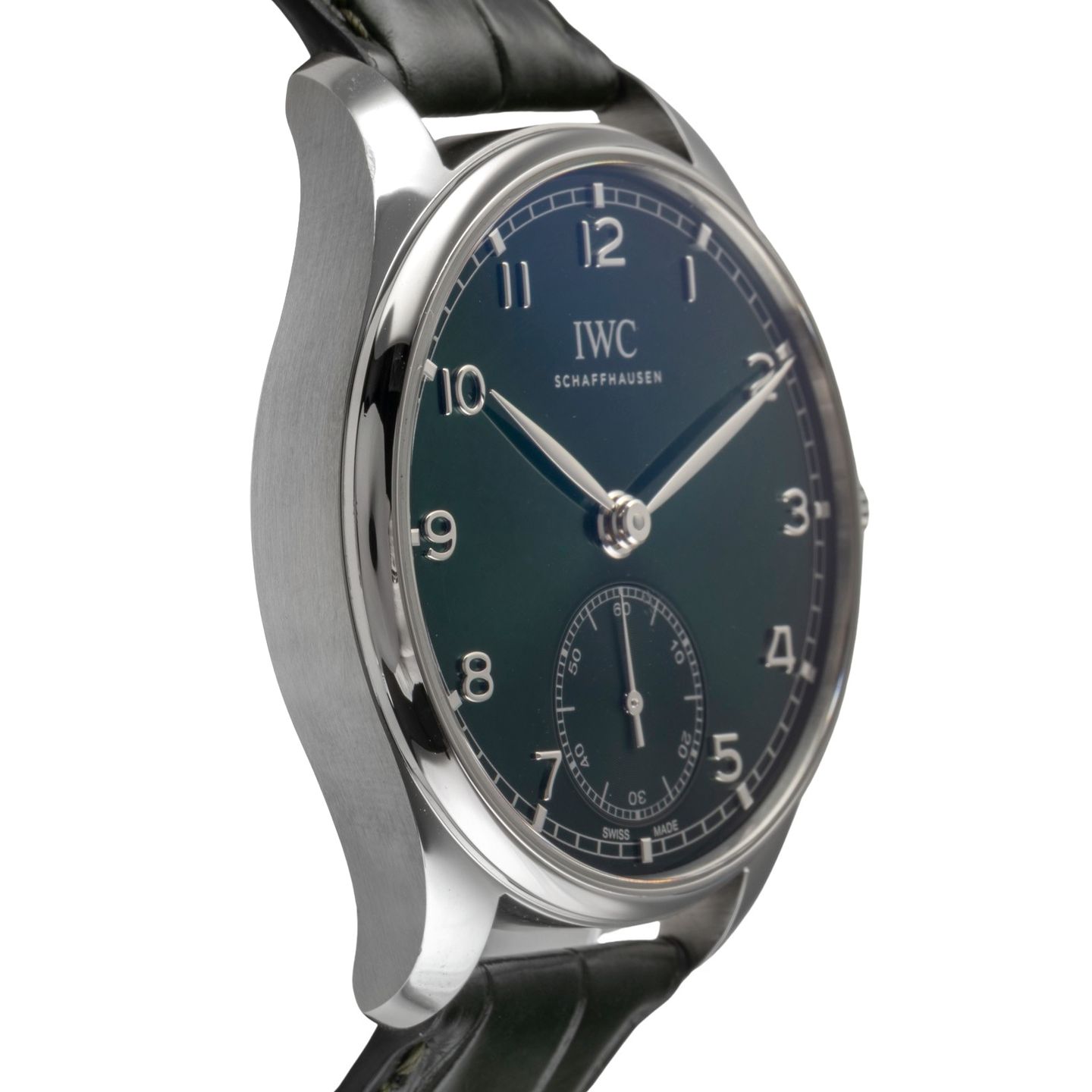 IWC Portuguese Automatic IW358310 (Unknown (random serial)) - Green dial 40 mm Steel case (7/8)