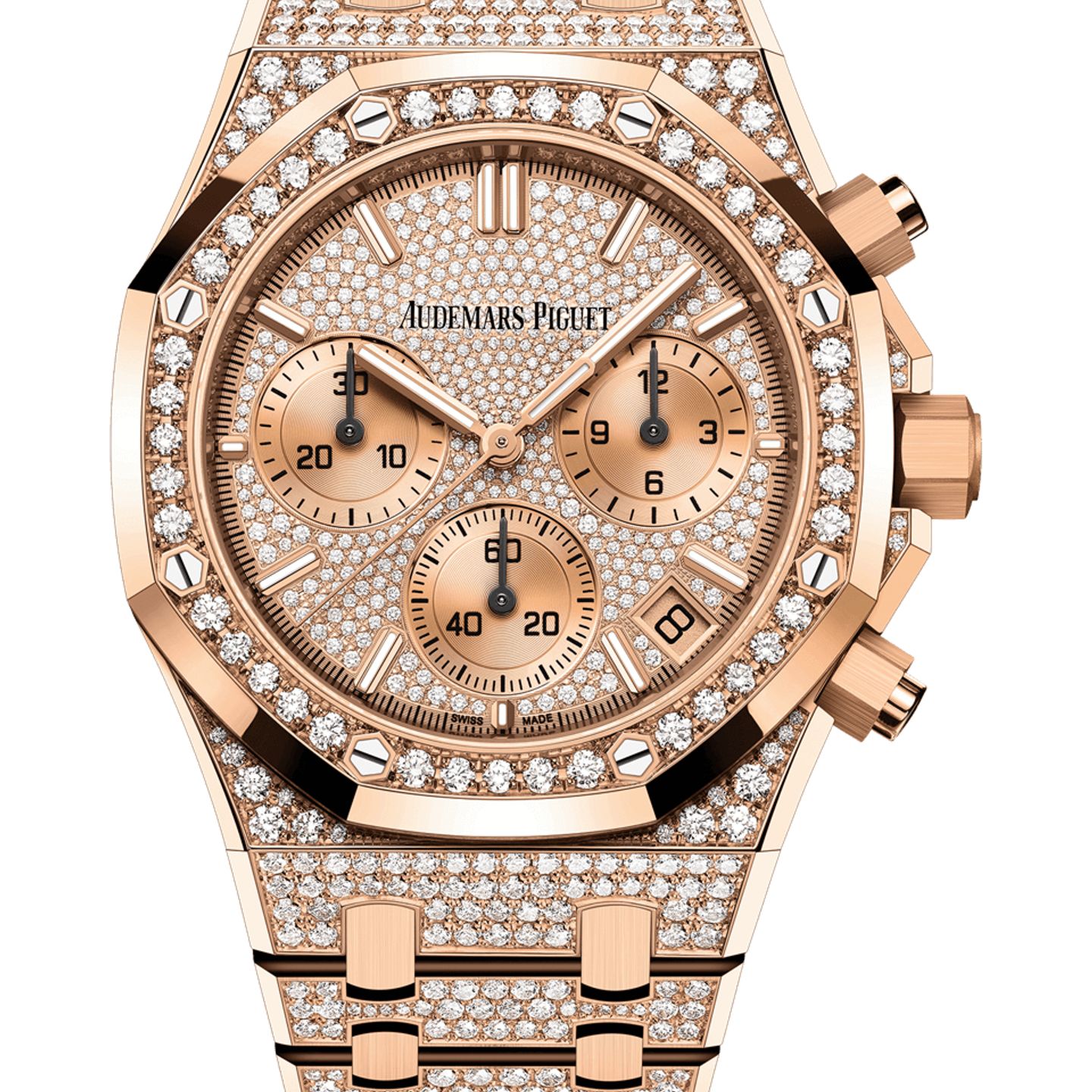 Audemars Piguet Royal Oak Chronograph 26242OR.ZZ.1322OR.01 (2025) - Diamond dial 41 mm Rose Gold case (1/1)