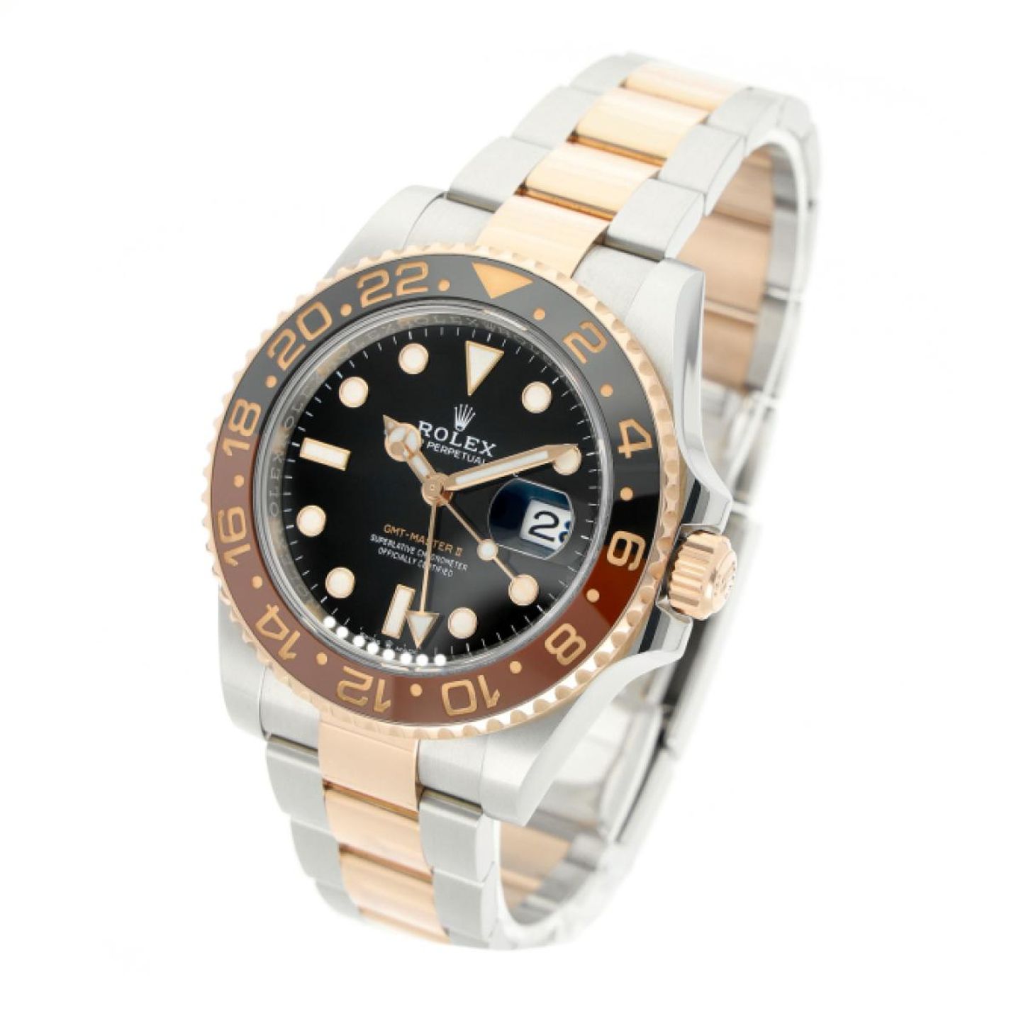 Rolex GMT-Master II 126711CHNR (2022) - Black dial 40 mm Gold/Steel case (2/5)