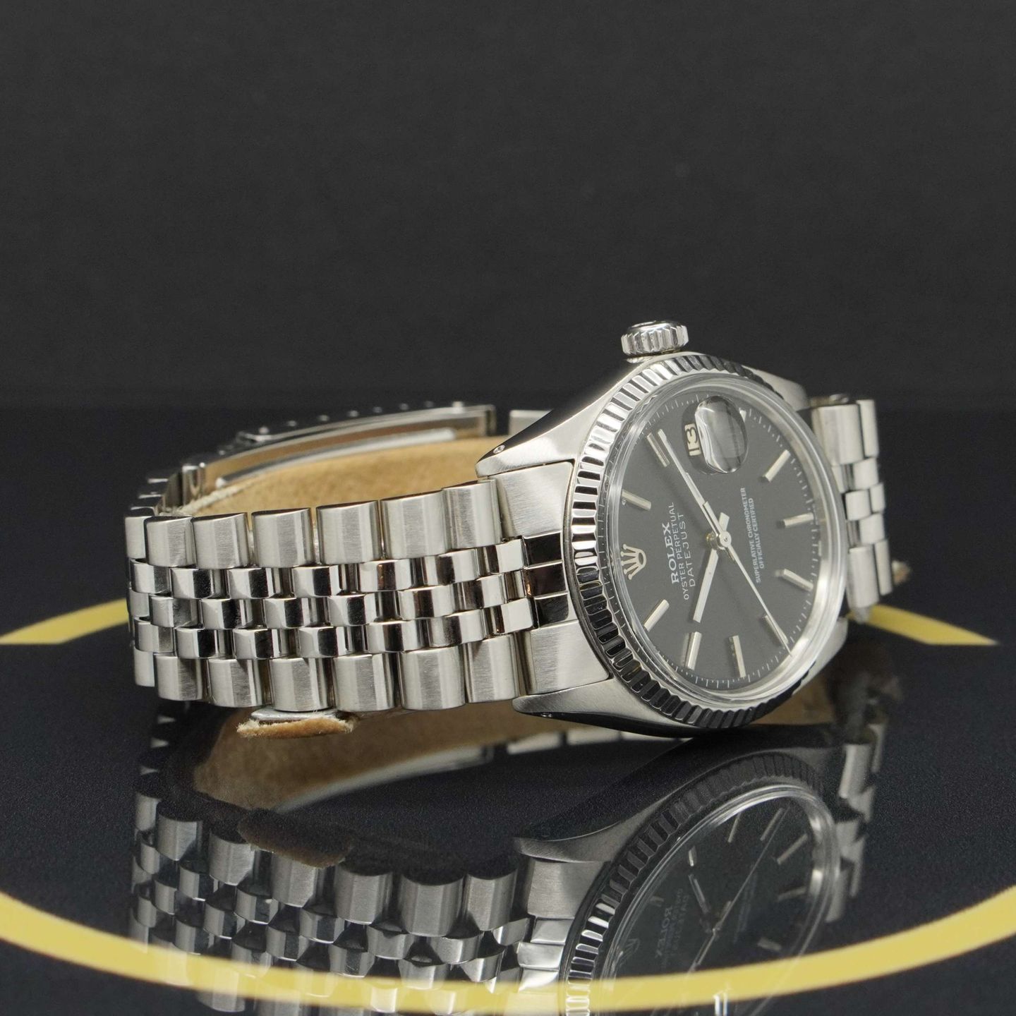 Rolex Datejust 1601 (1973) - Black dial 36 mm Steel case (5/7)