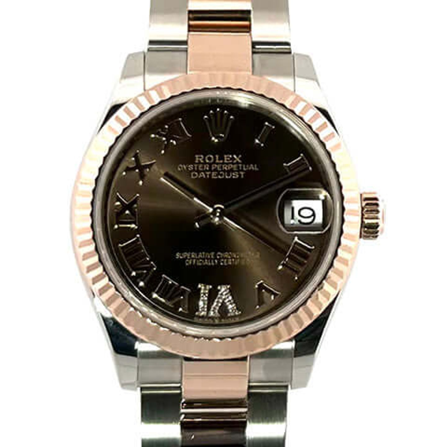 Rolex Datejust 31 278271 (2022) - Bruin wijzerplaat 31mm Staal (1/8)