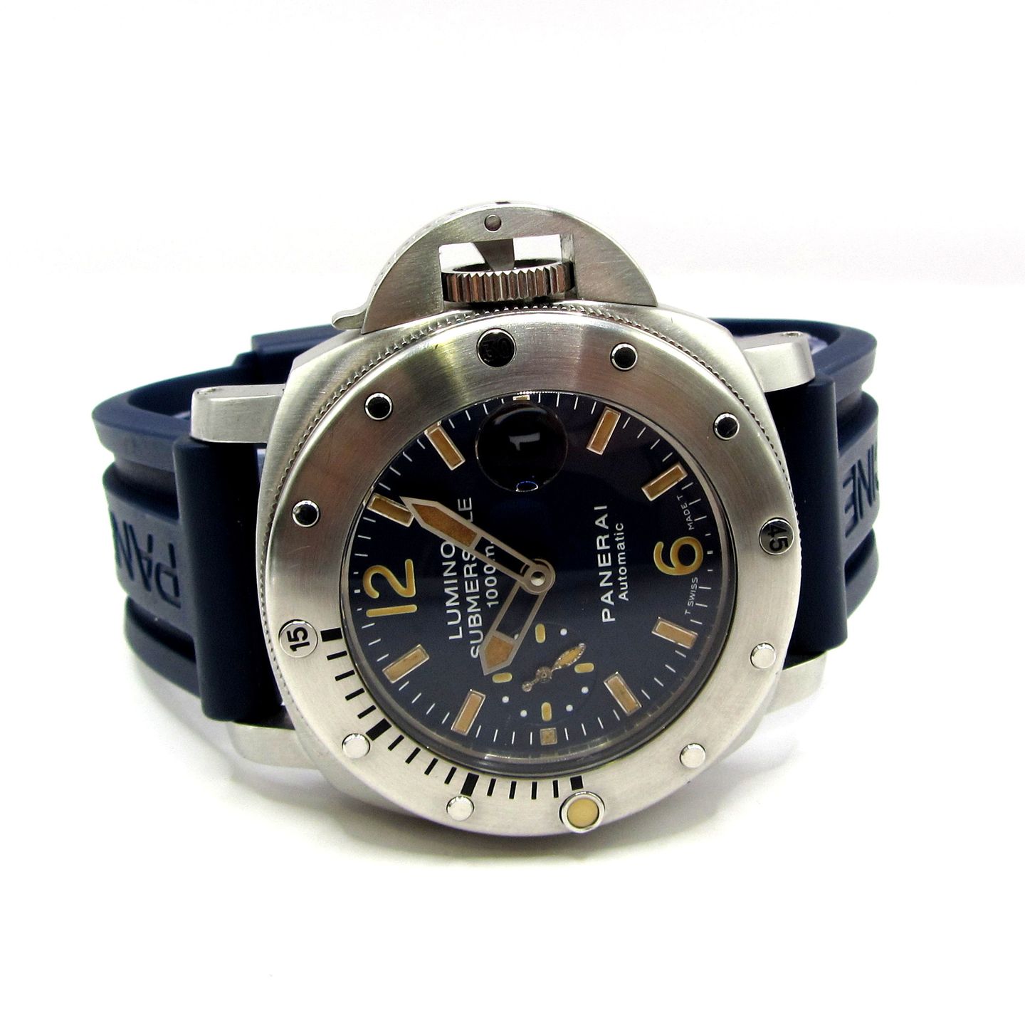 Panerai Luminor Submersible PAM00087 (2005) - Blauw wijzerplaat 44mm Staal (2/5)