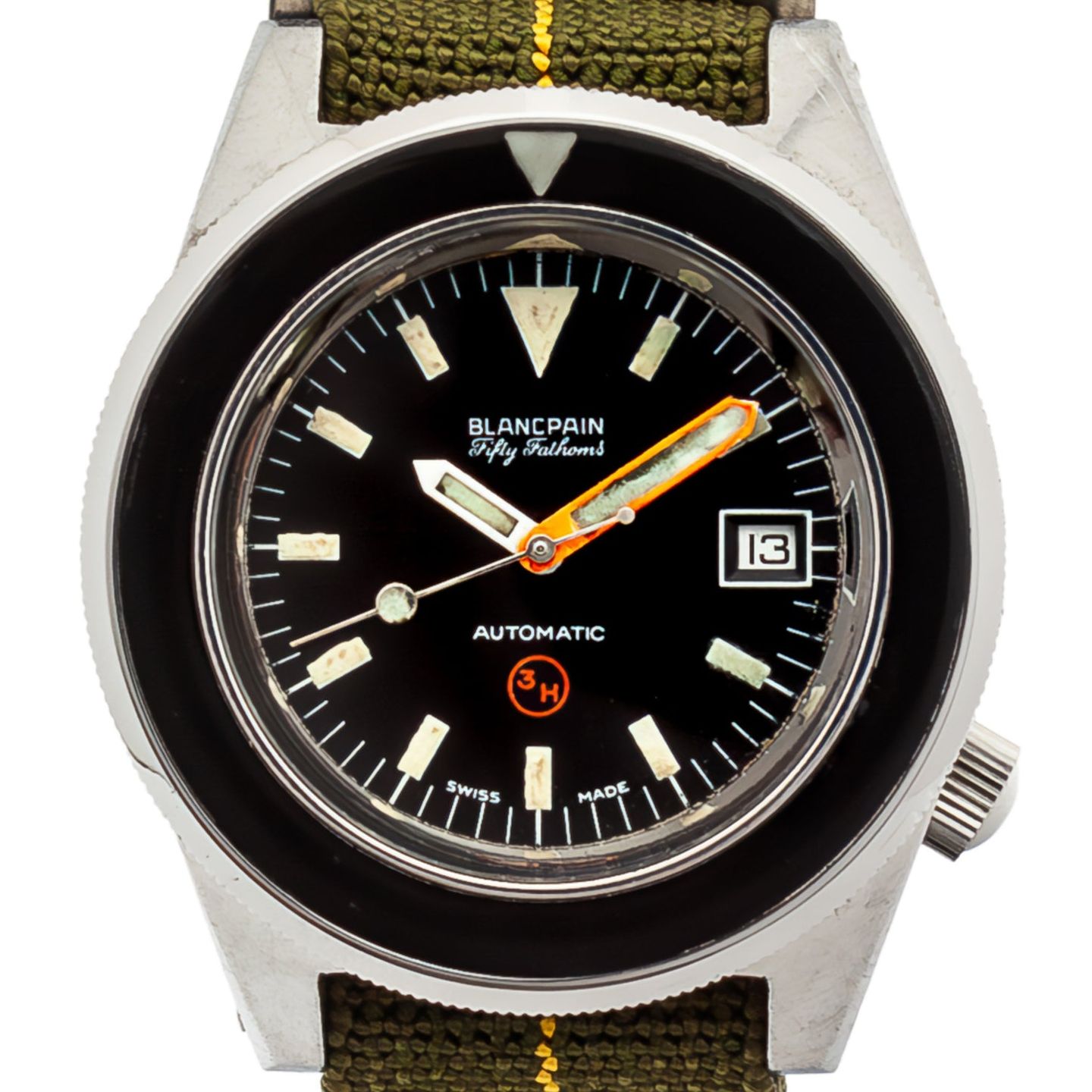 Blancpain Fifty Fathoms 6645-12-171-4162 (Onbekend (willekeurig serienummer)) - Zwart wijzerplaat Onbekend Staal (1/4)