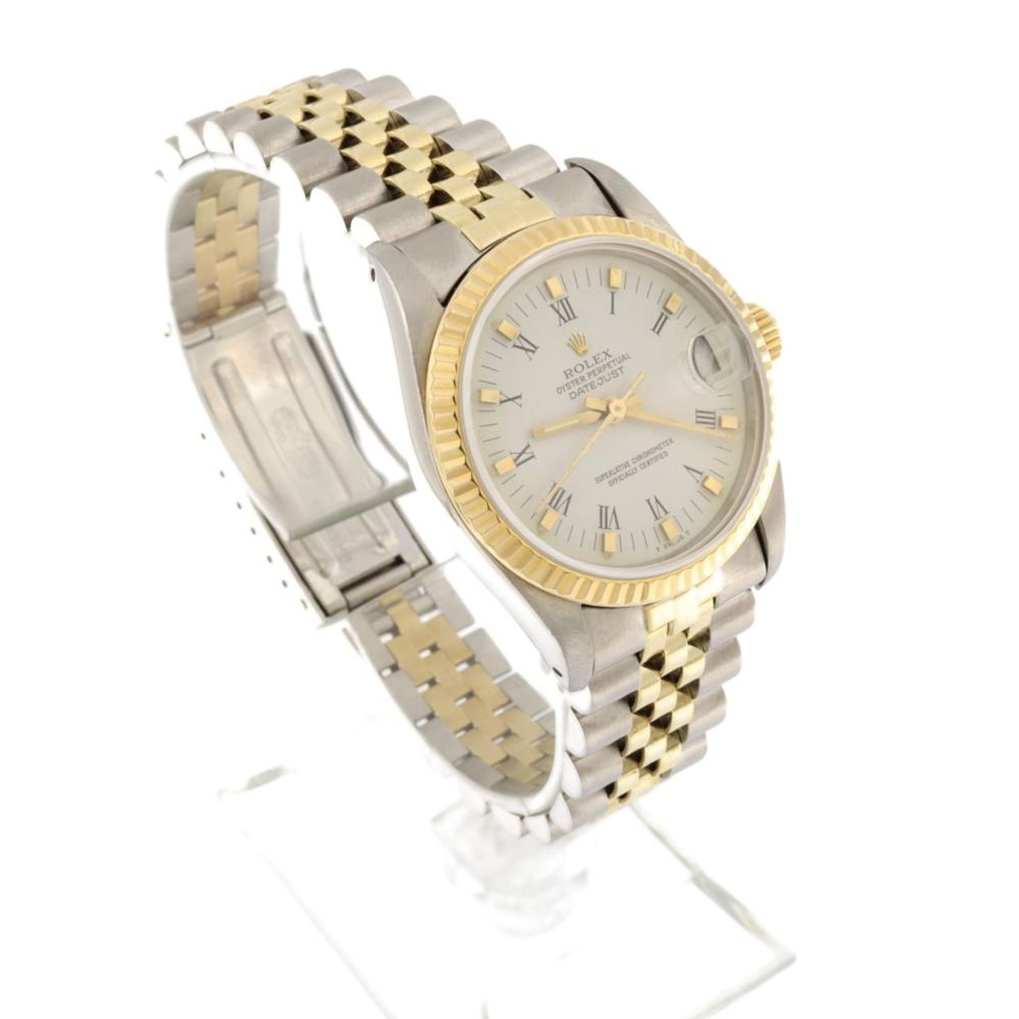 Rolex Datejust 31 68273 (1985) - White dial 31 mm Gold/Steel case (3/7)