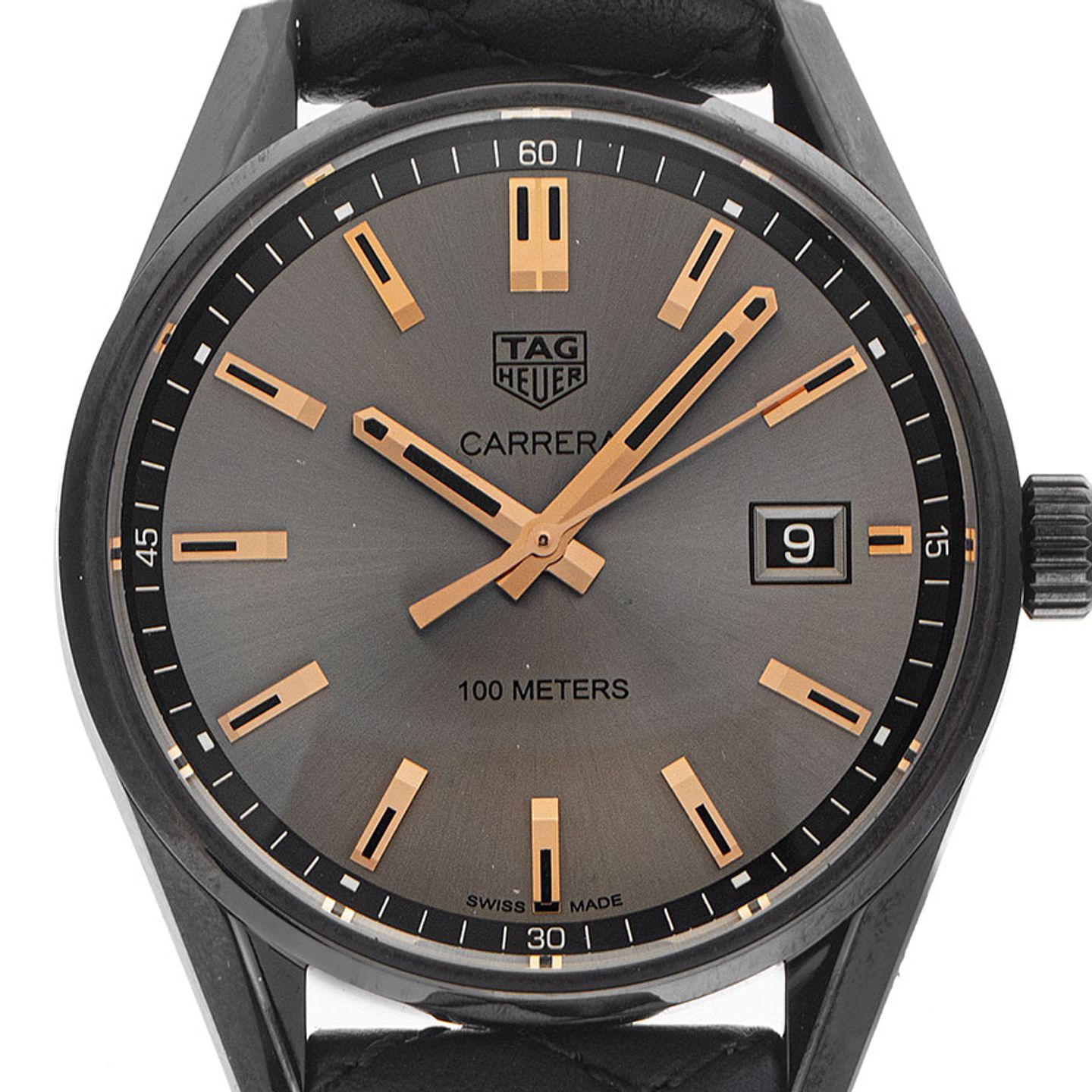 TAG Heuer Carrera Lady WAR1113.FC6392 (2025) - Black dial 39 mm Steel case (1/7)