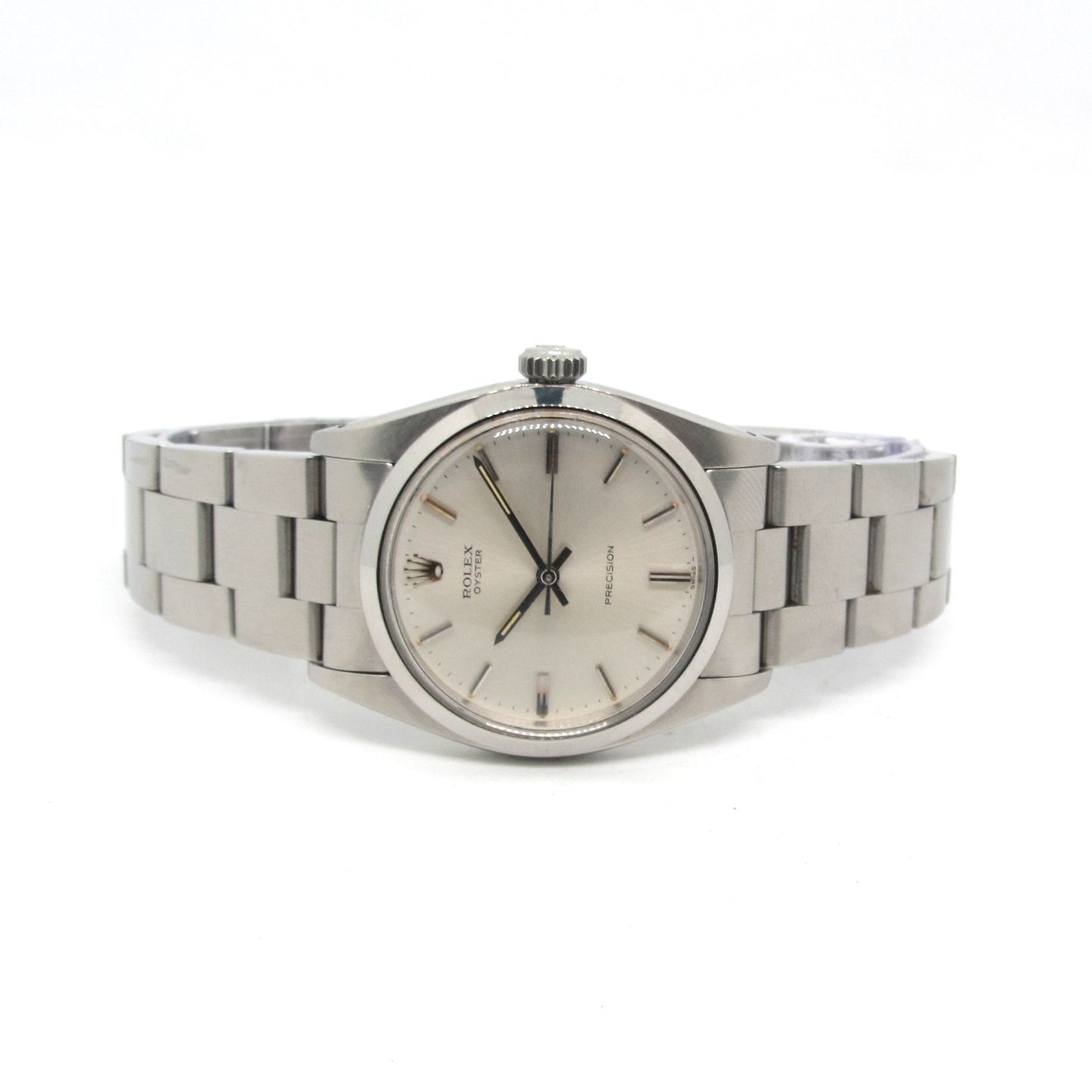 Rolex Oyster Precision 6426 (1976) - Wit wijzerplaat 34mm Staal (2/5)