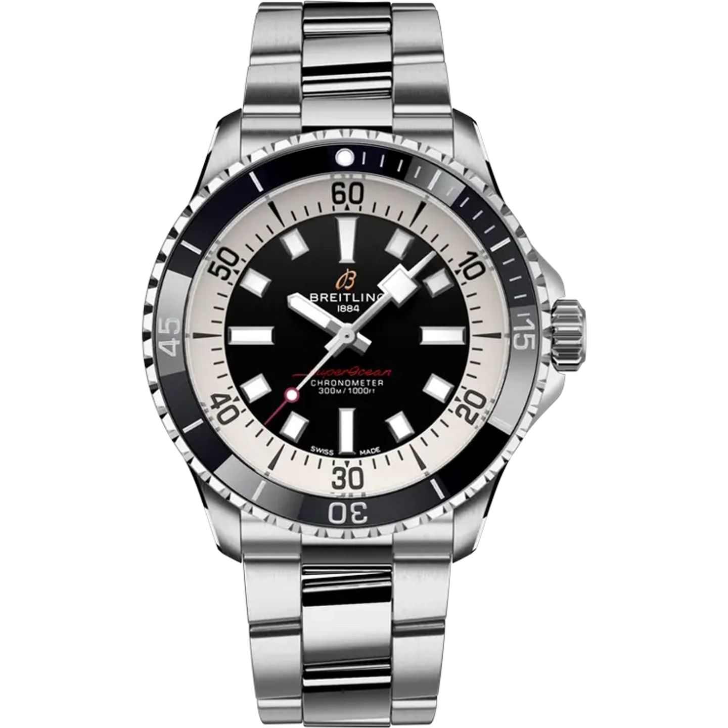 Breitling Superocean 42 A17375211B1A1 (2022) - Zwart wijzerplaat 42mm Staal (1/1)
