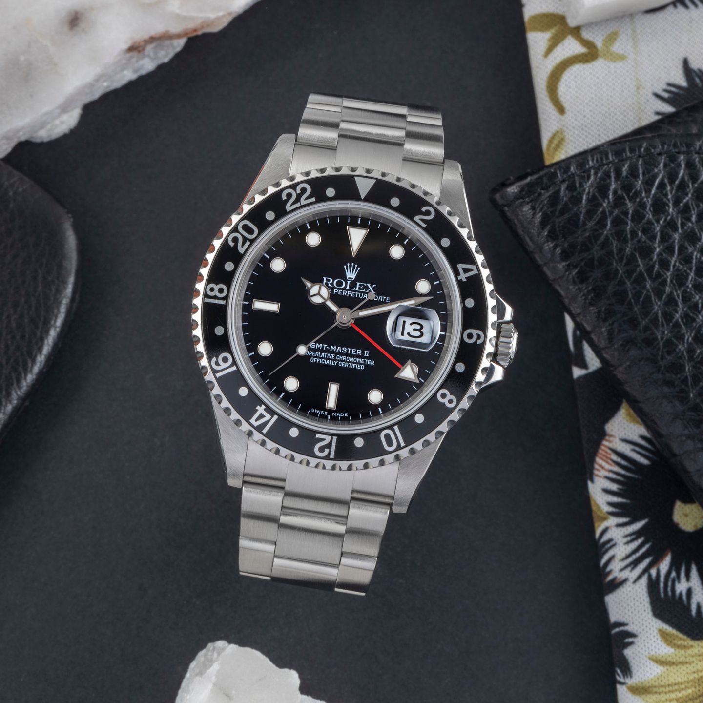 Rolex GMT-Master II 16710T (2006) - Zwart wijzerplaat 40mm Staal (1/8)