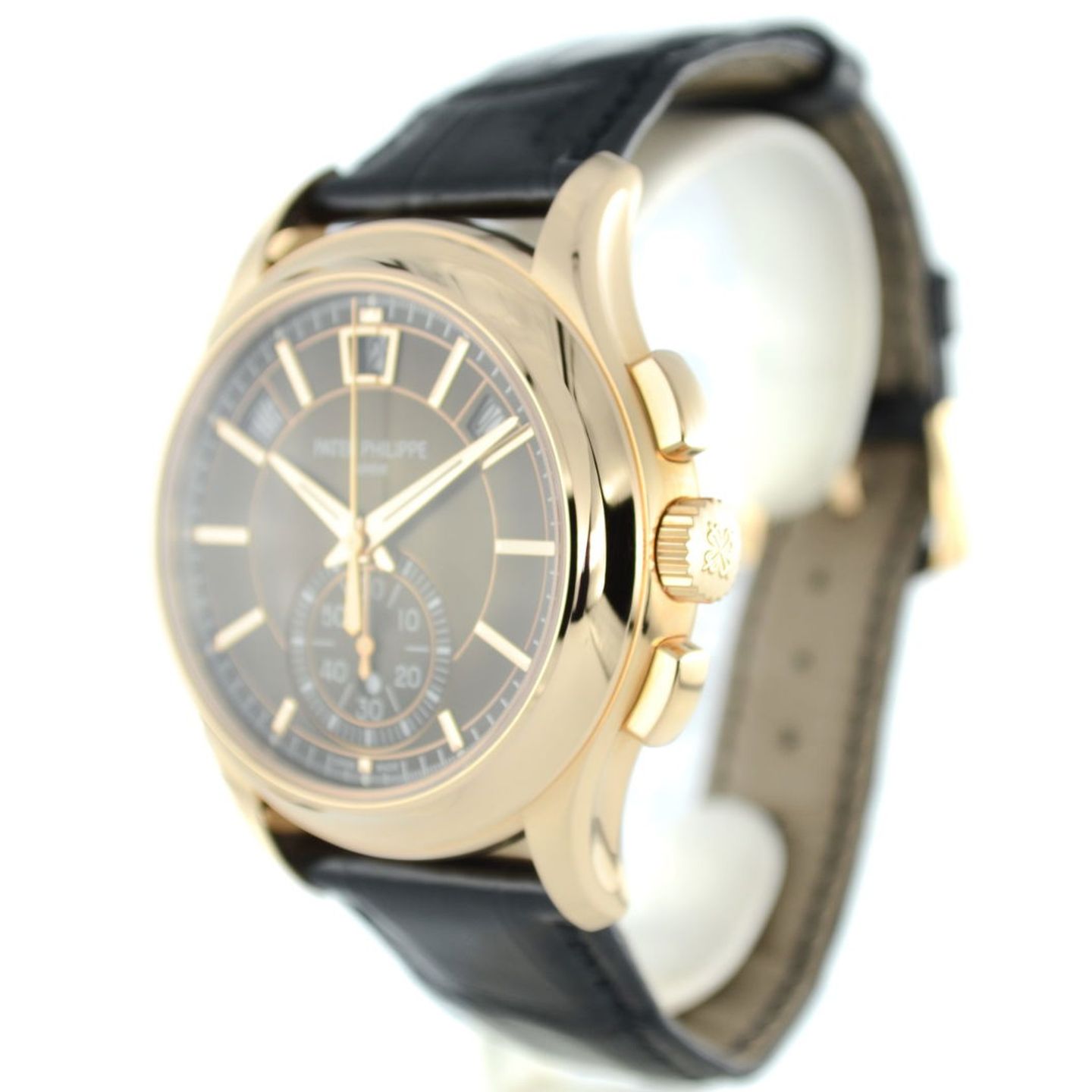 Patek Philippe Annual Calendar Chronograph 5905R-001 (2021) - Brown dial 42 mm Rose Gold case (2/7)