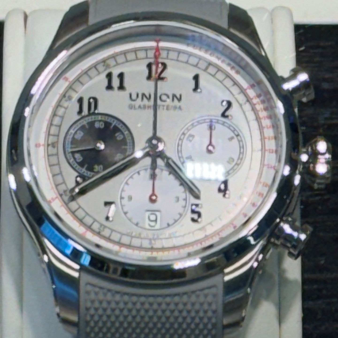 Union Glashütte Belisar Chronograph D009.427.17.082.00 (2024) - Grey dial 44 mm Steel case (1/1)